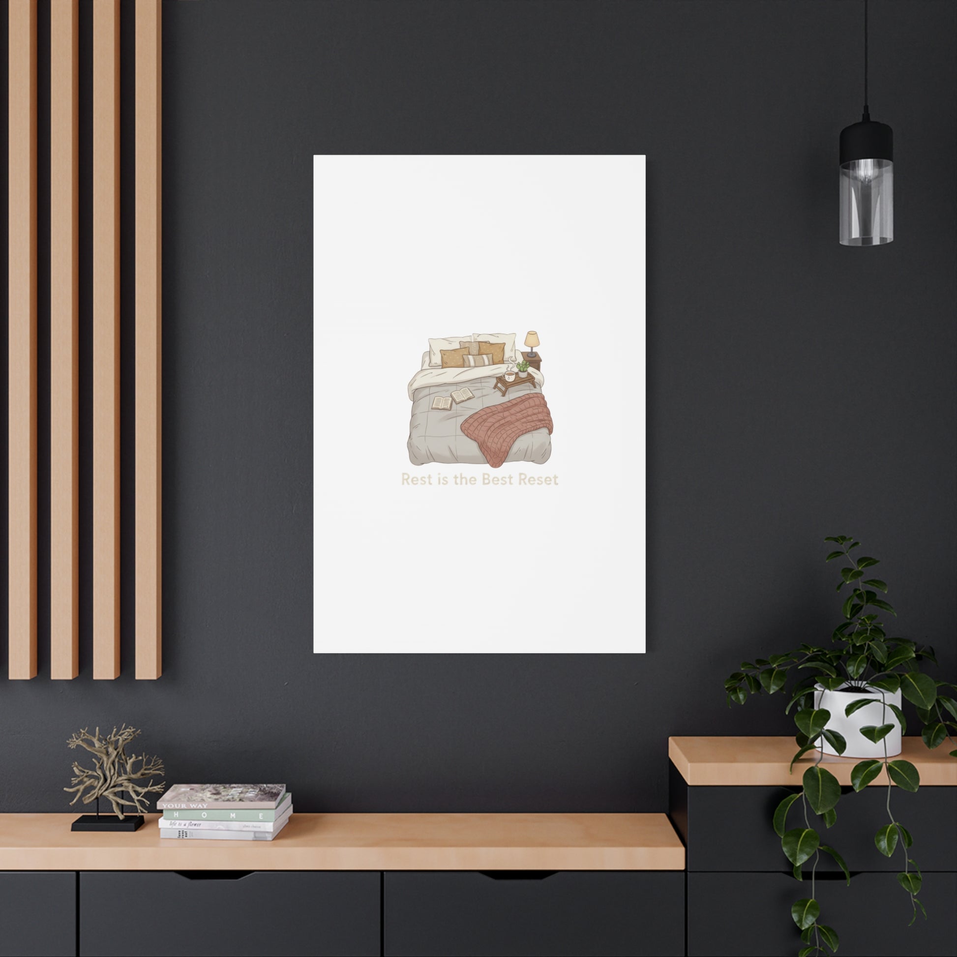 Rest is the Best Reset Canvas | sleepy humor, restful vibes