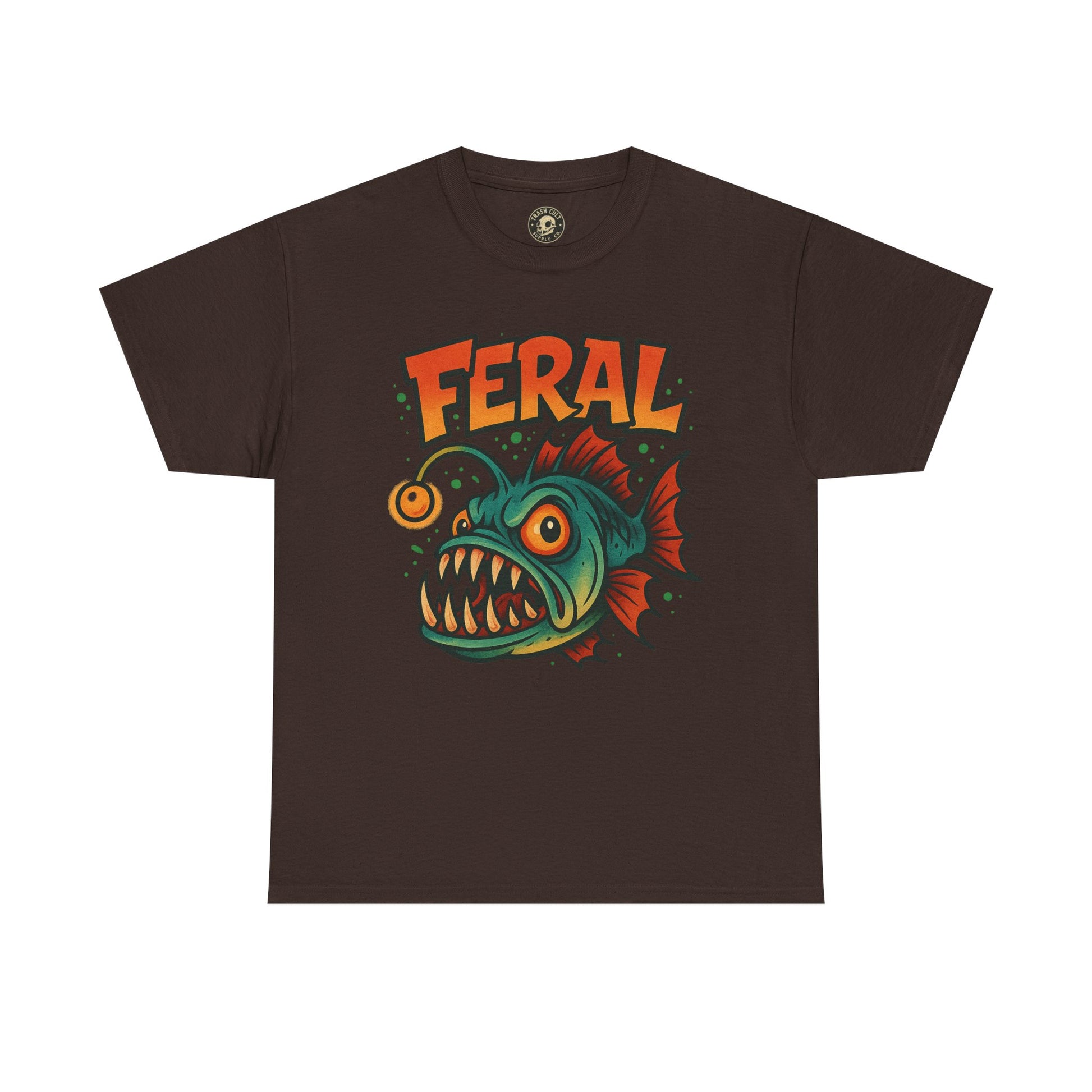 Feral Graphic Tee, Unisex Heavy Cotton Shirt, Edgy Apparel for Art Lovers, Perfect for Gifts and Casual Wear, Streetwear Fashion