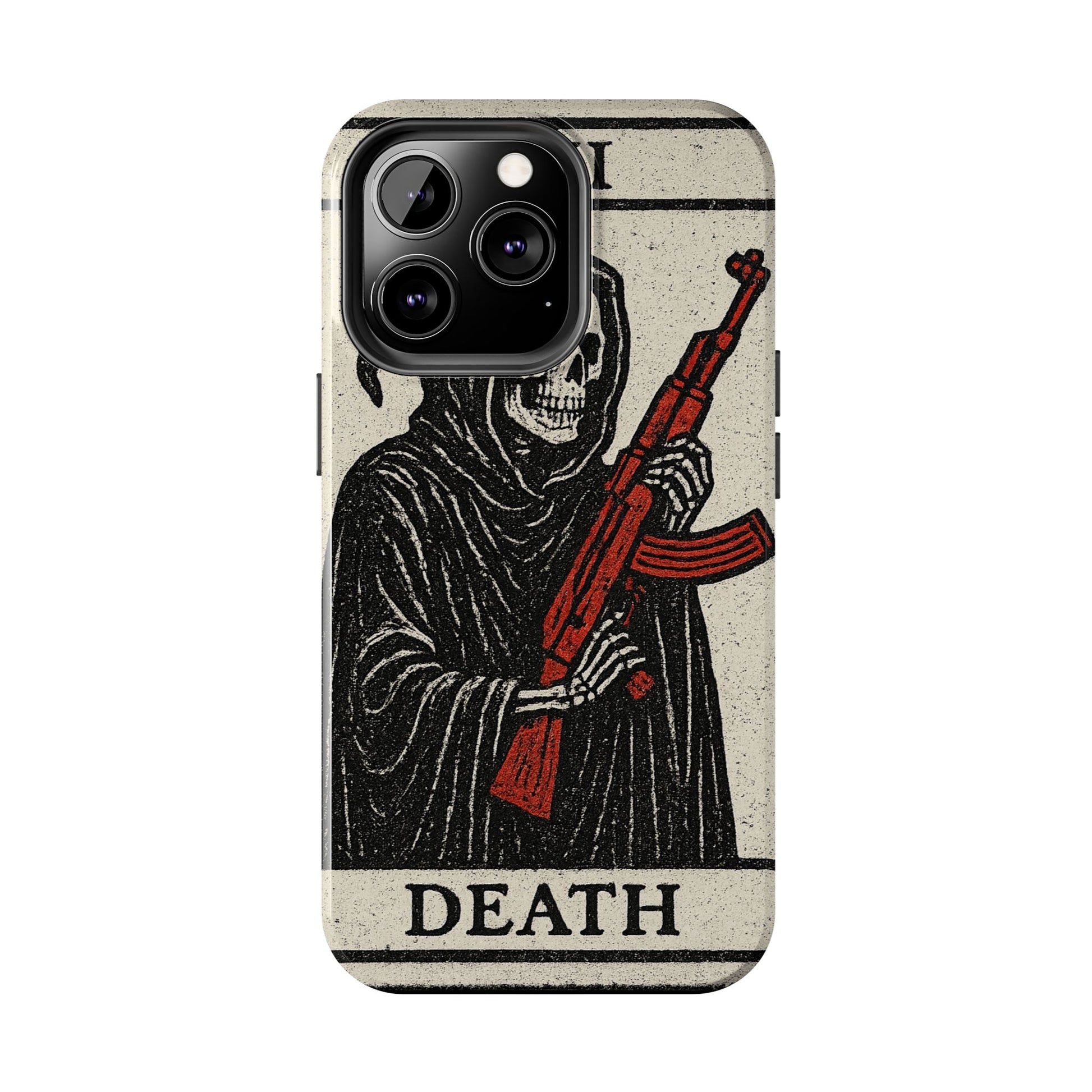 Grim Reaper Phone Case, Tough Phone Case for Gamers, Unique Smartphone Accessories, Halloween Decor, Death-Inspired Gift