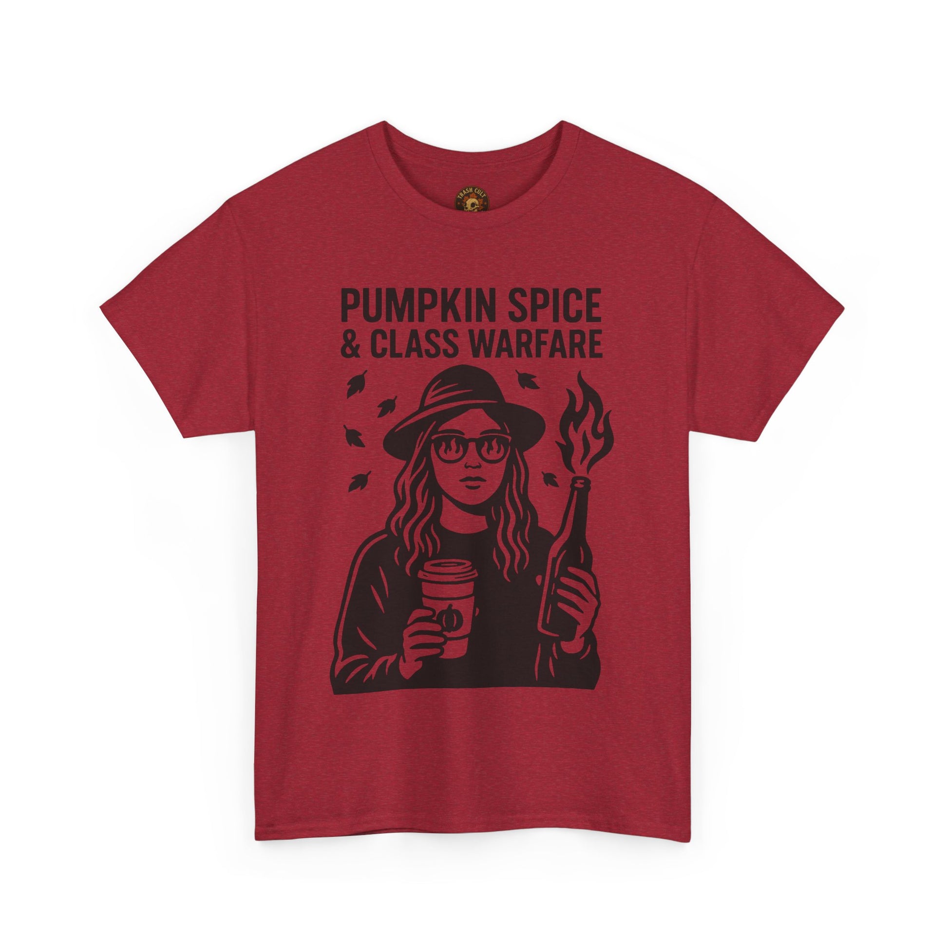 Pumpkin Spice & Class Warfare Shirt – Fall Riot Girl Graphic Tee – Fall of Humanity Collection – Trash Cult Supply Co.