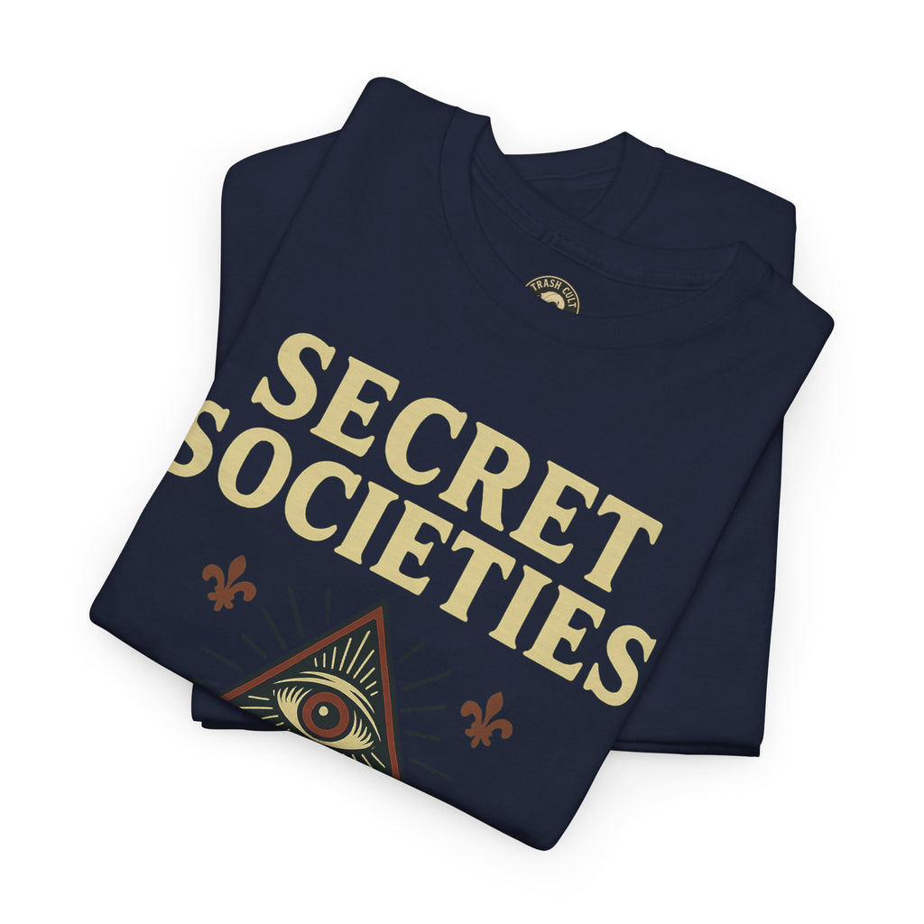 Secret Societies Shirt – Illuminati Eye Graphic Tee – Gildan 5000 Soft Cotton – Trash Cult Vintage Design