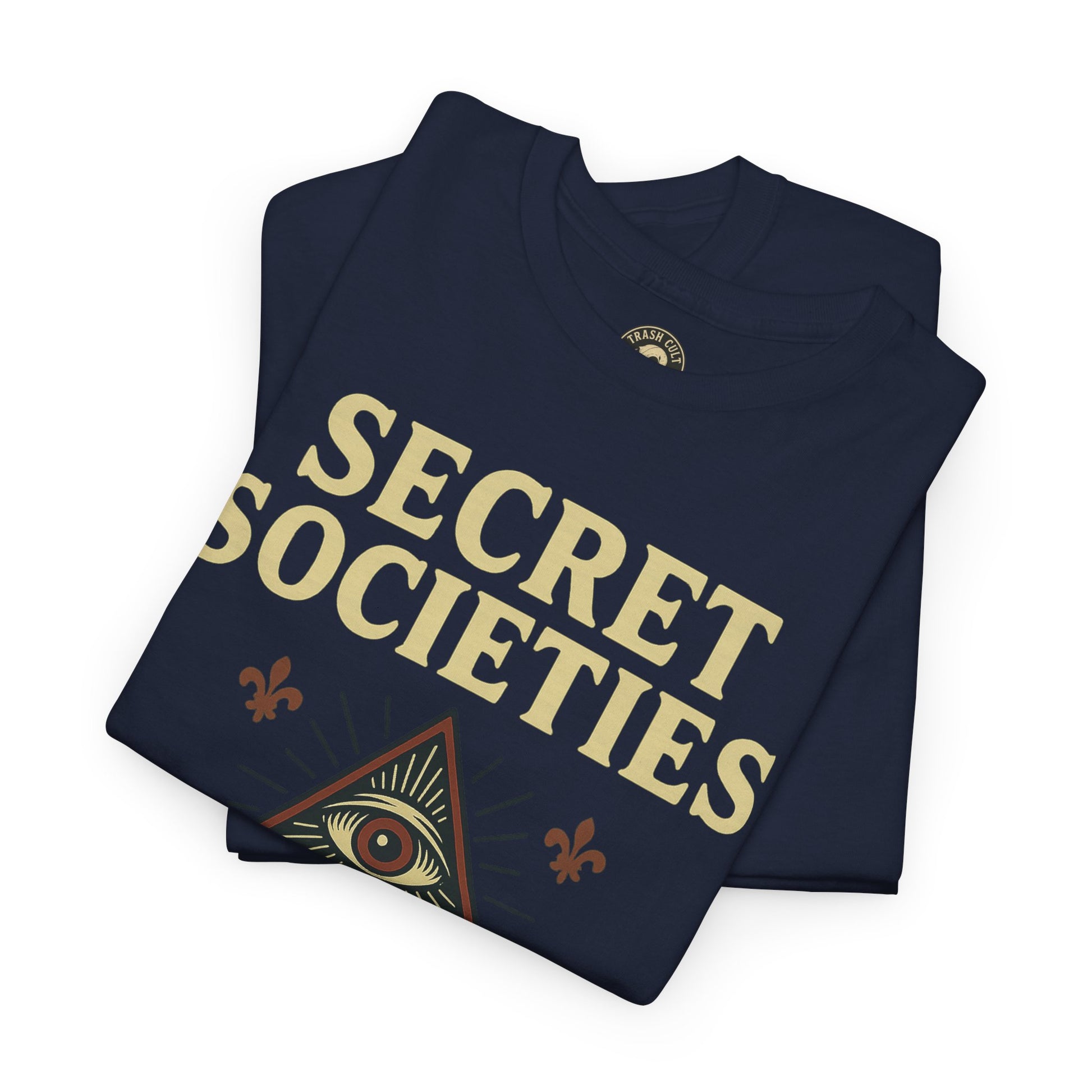 Secret Societies Shirt – Illuminati Eye Graphic Tee – Gildan 5000 Soft Cotton – Trash Cult Vintage Design