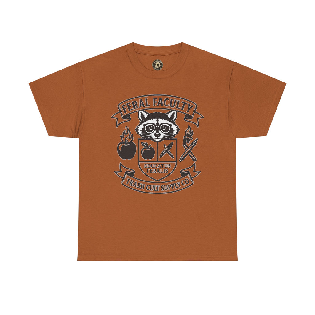 Feral Faculty Tee, Fun Teacher Shirt, Animal Lover Gift, Cool Graphic Tee, Casual Everyday Wear, Unisex Cotton T-Shirt