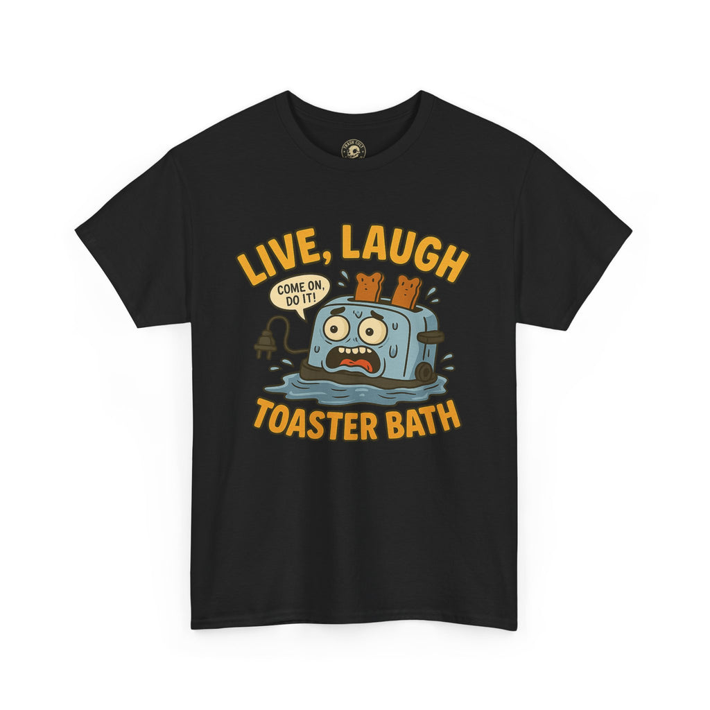 Funny Toaster Bath Tee, Humorous Unisex Shirt, Gift for Friends, Lightweight Cotton Tee, Birthday Party Outfit