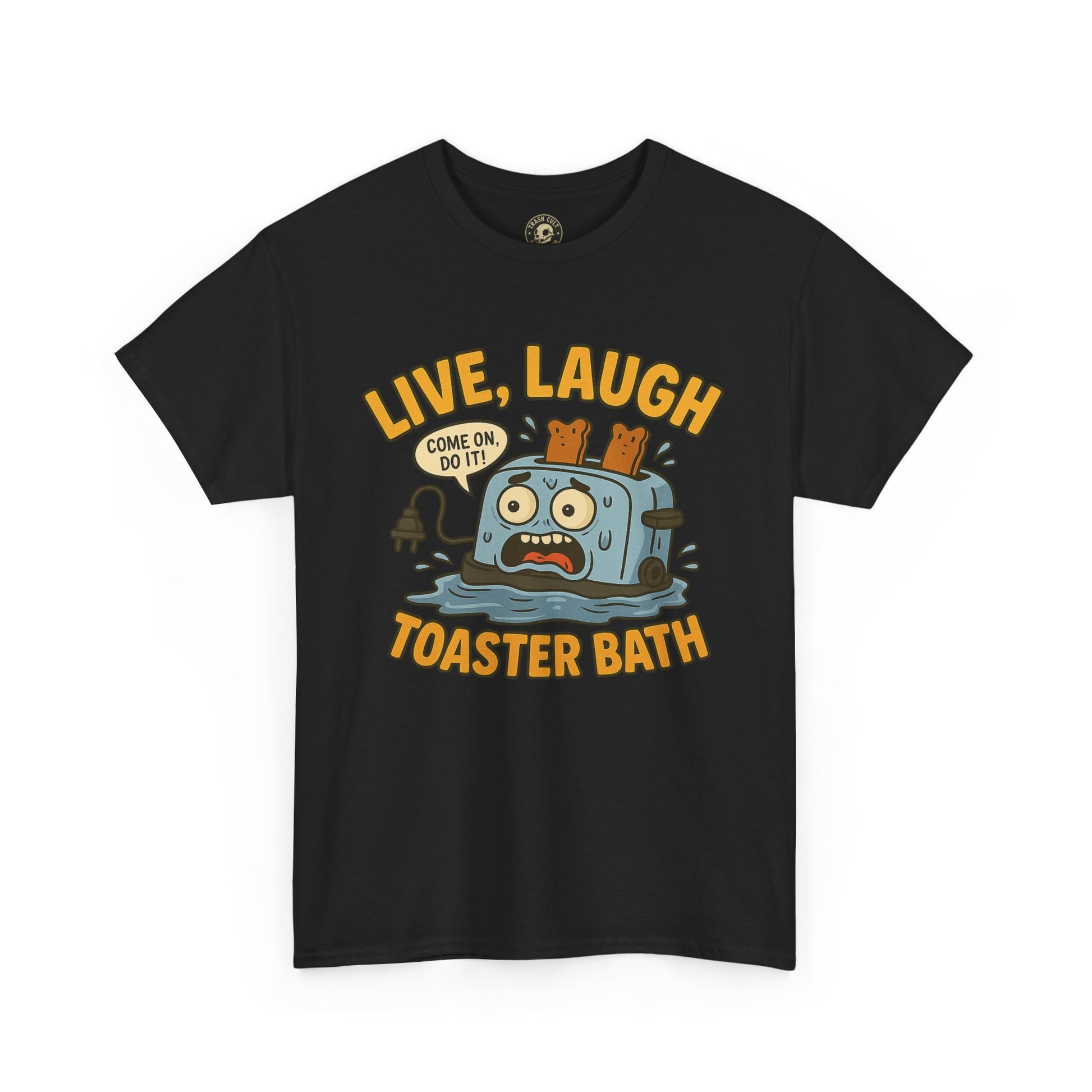 Funny Toaster Bath Tee, Humorous Unisex Shirt, Gift for Friends, Lightweight Cotton Tee, Birthday Party Outfit