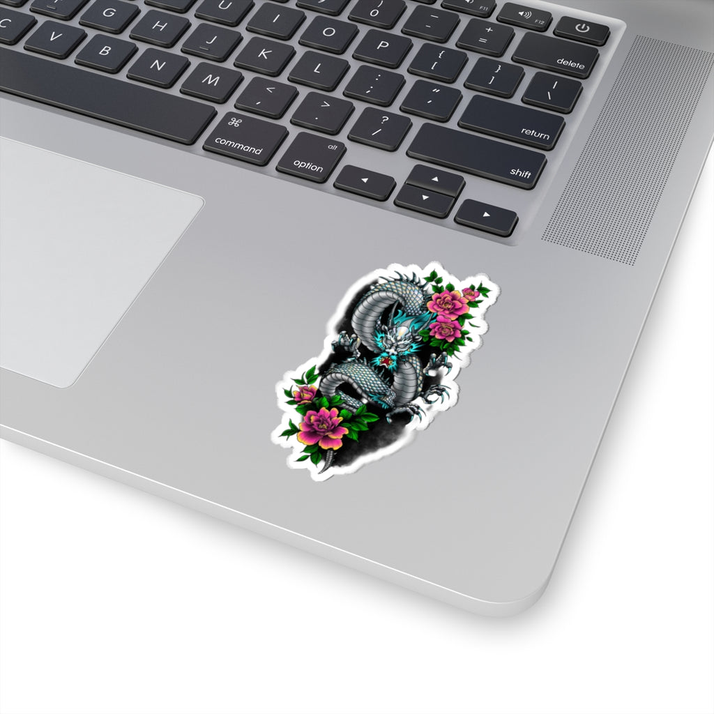 Mythic Dragon & Peony Sticker – Lara Davenport x Trash Cult