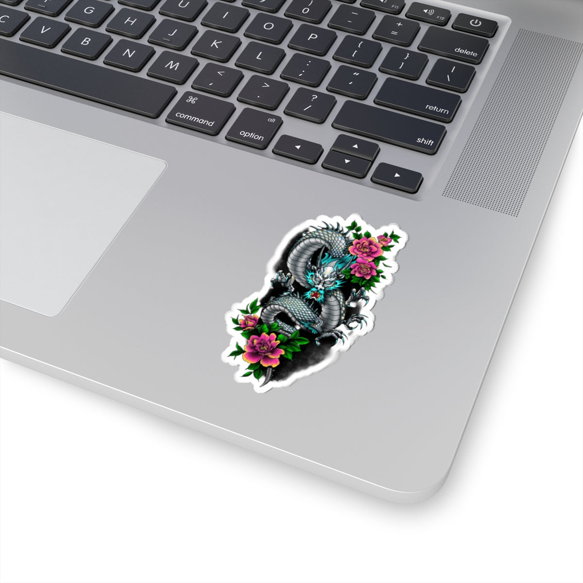 Mythic Dragon & Peony Sticker – Lara Davenport x Trash Cult