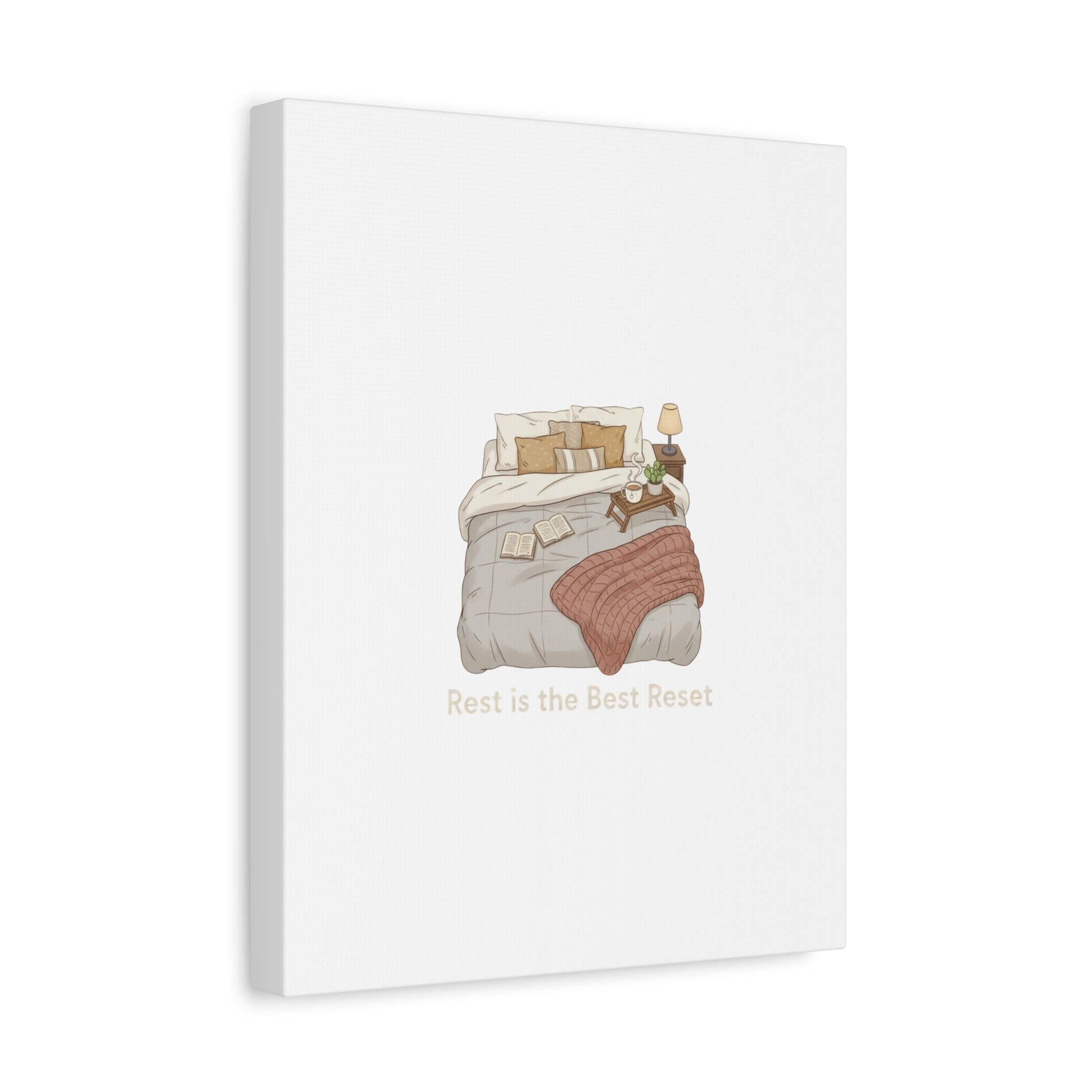 Rest is the Best Reset Canvas | sleepy humor, restful vibes