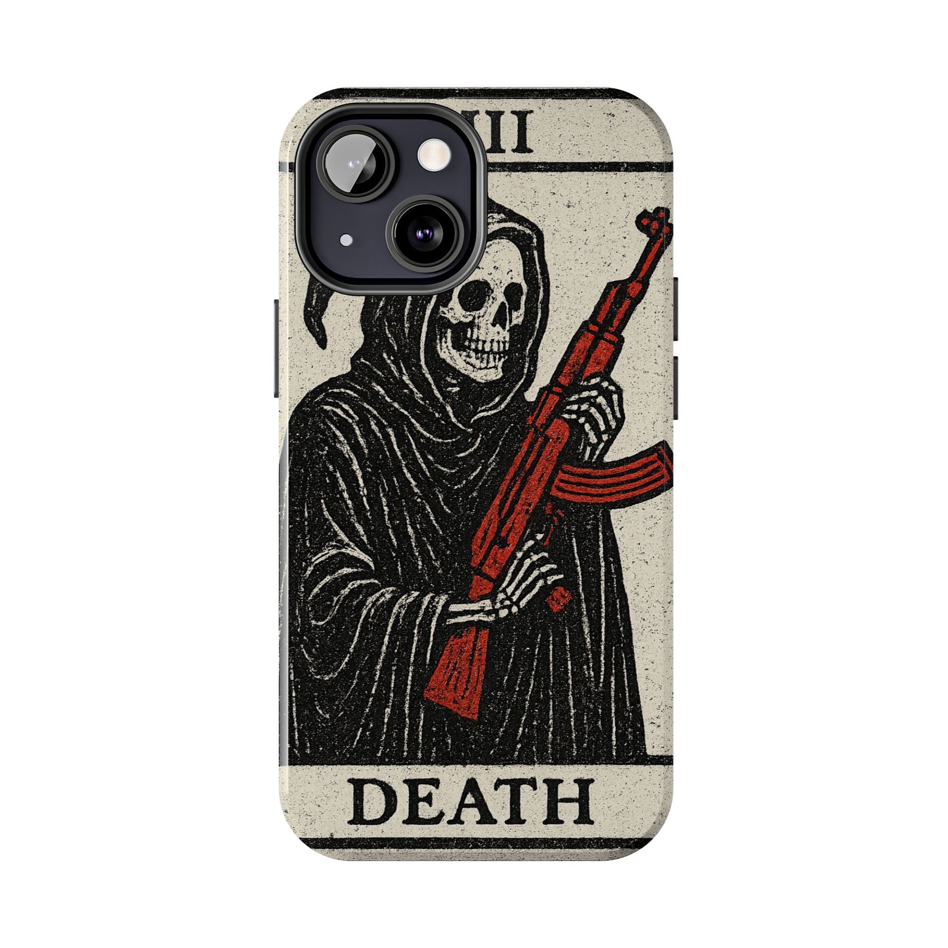 Grim Reaper Phone Case, Tough Phone Case for Gamers, Unique Smartphone Accessories, Halloween Decor, Death-Inspired Gift