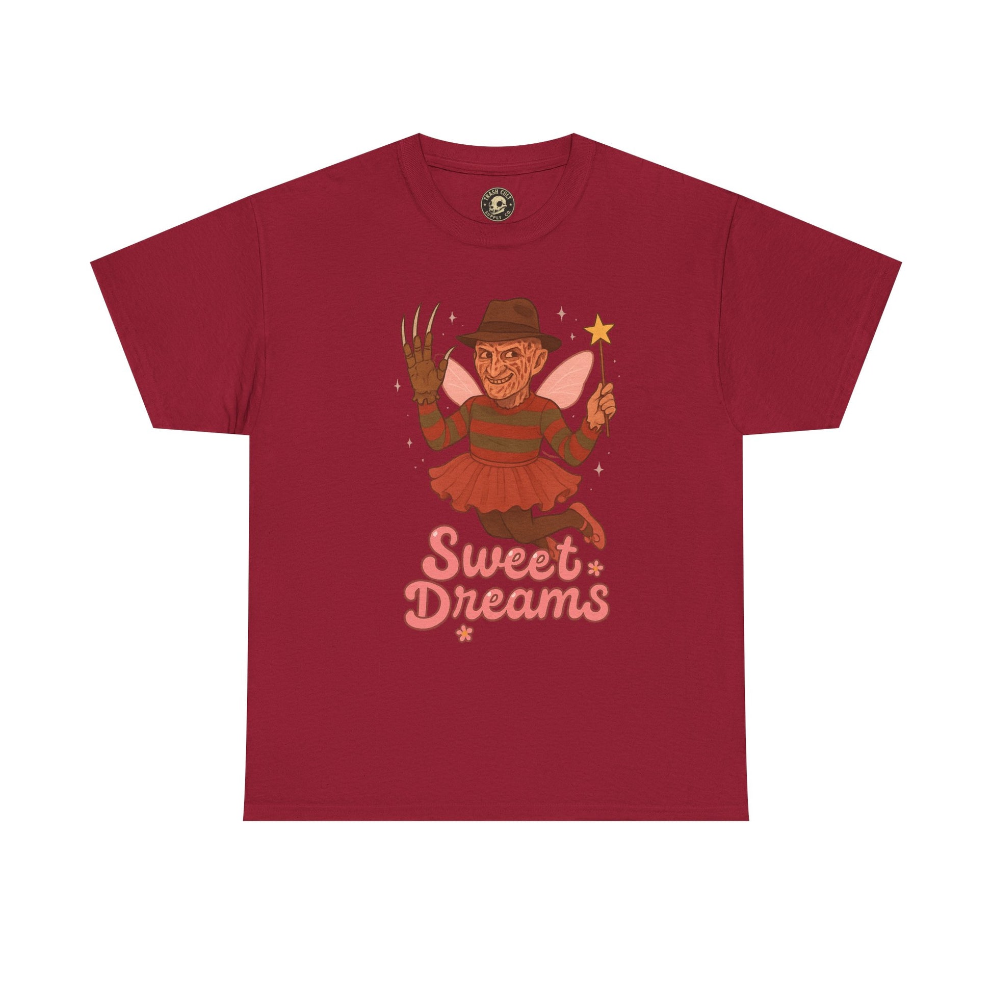 Freddy Krueger Fairy “Sweet Dreams” Funny Horror Parody T-Shirt – Gildan 5000