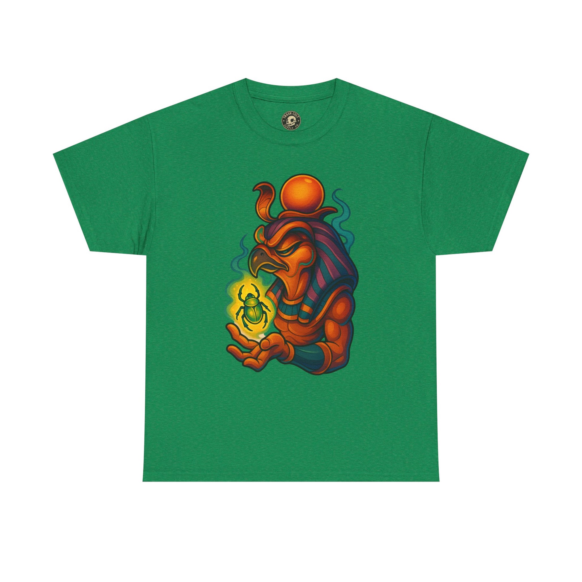 Mystical Guardian Unisex Heavy Cotton Tee, Graphic T-Shirt, Bohemian Style, Unique Fashion, Gift for Fans, Statement Tee