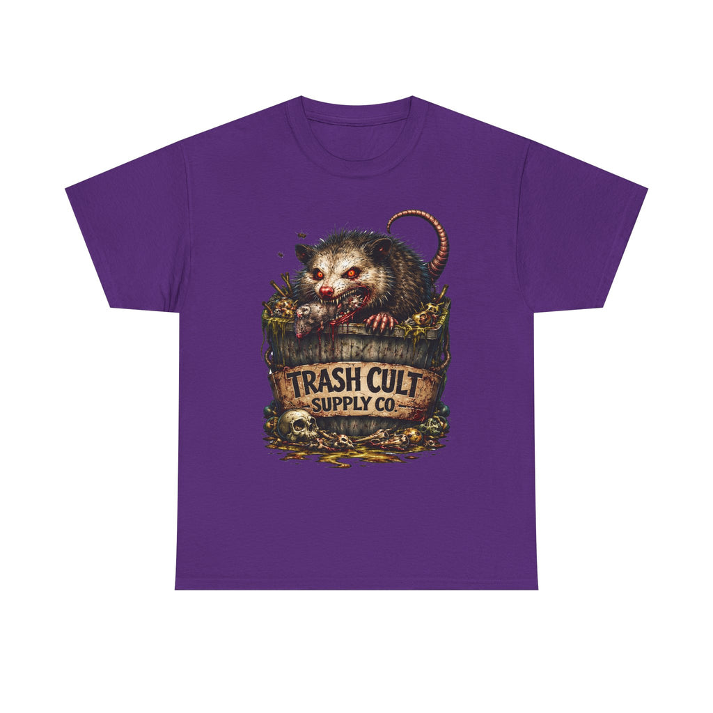 Opossum Trash Cult Tee — Vintage Grunge Wildlife Graphic T-Shirt