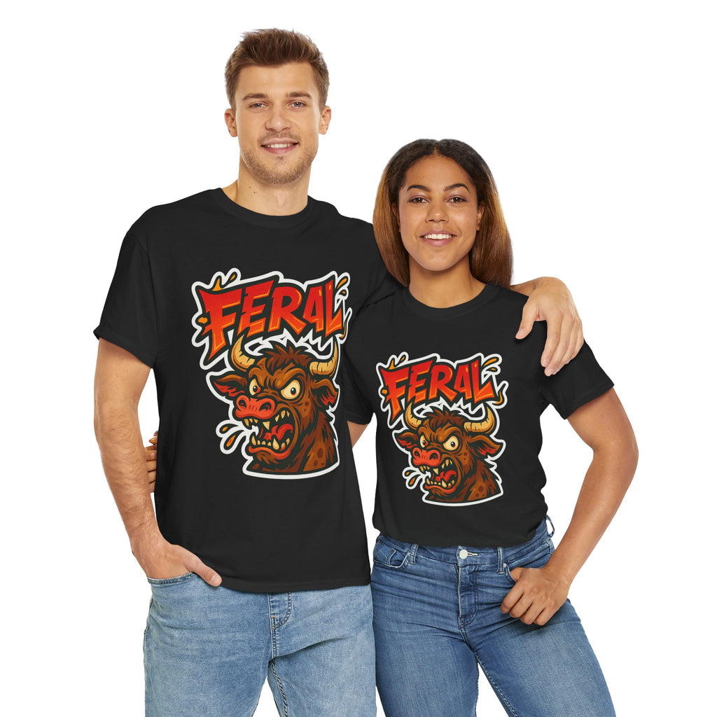Feral Graphic Tee, Unisex T-Shirt for Animal Lovers, Casual Wear, Birthday Gift, Unique Design, Everyday Style