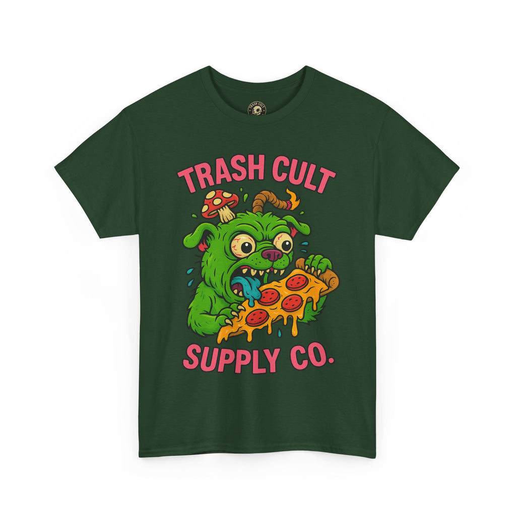 Feral Pizza Monster Shirt – Trash Cult Supply Co | Gildan 5000 Graphic Tee