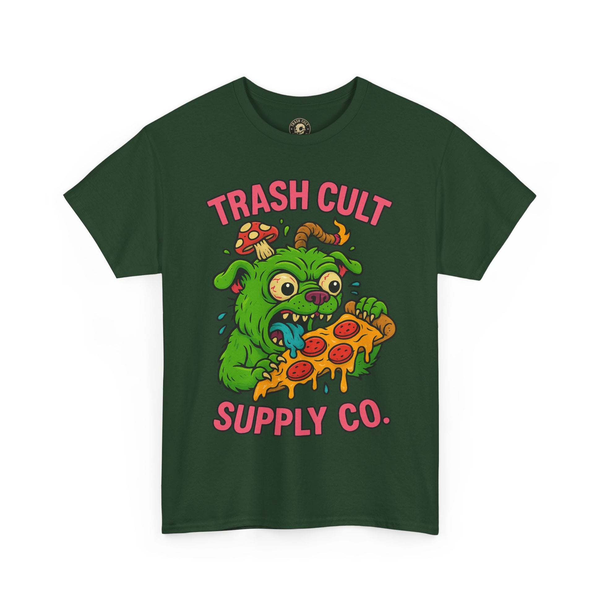 Feral Pizza Monster Shirt – Trash Cult Supply Co | Gildan 5000 Graphic Tee