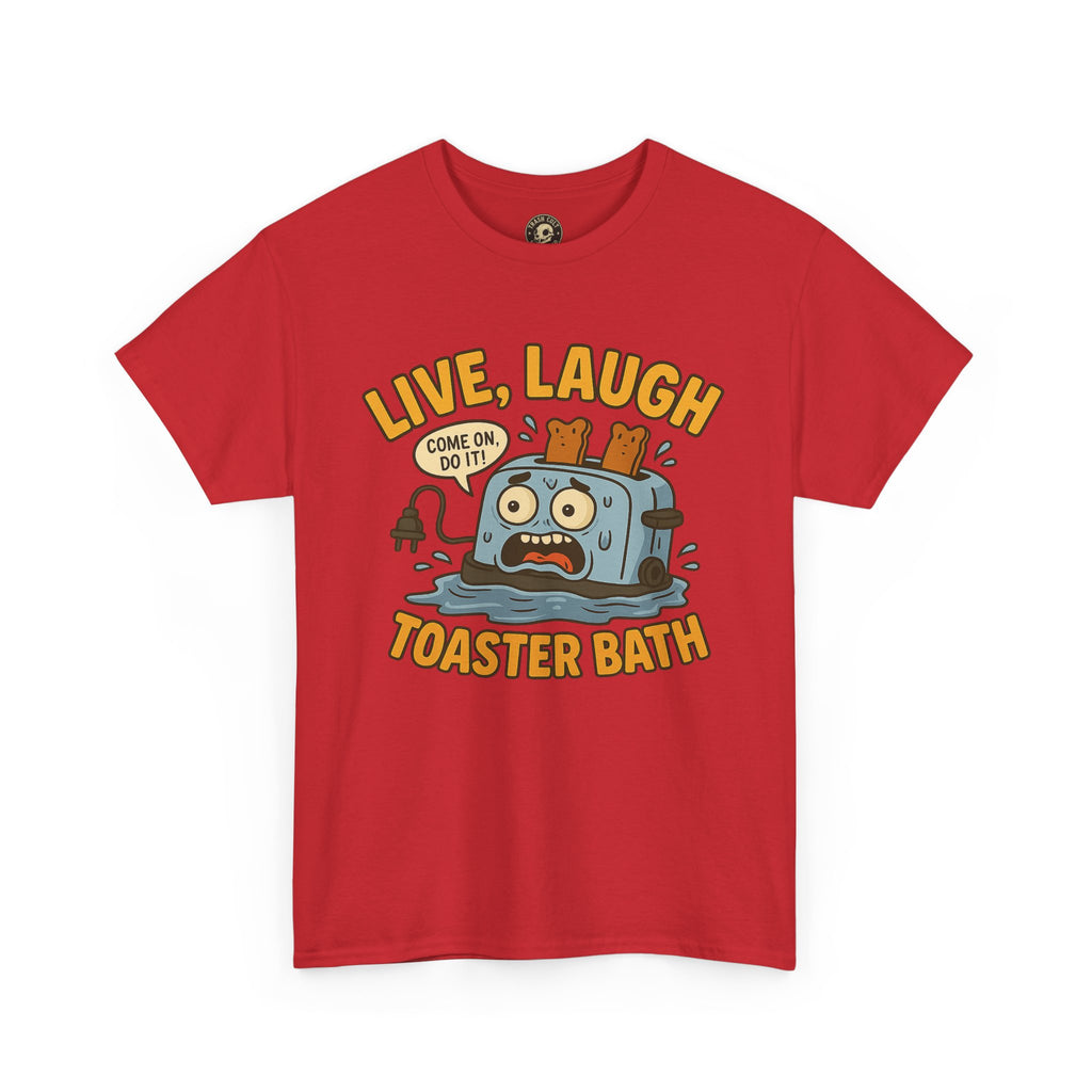 Funny Toaster Bath Tee, Humorous Unisex Shirt, Gift for Friends, Lightweight Cotton Tee, Birthday Party Outfit