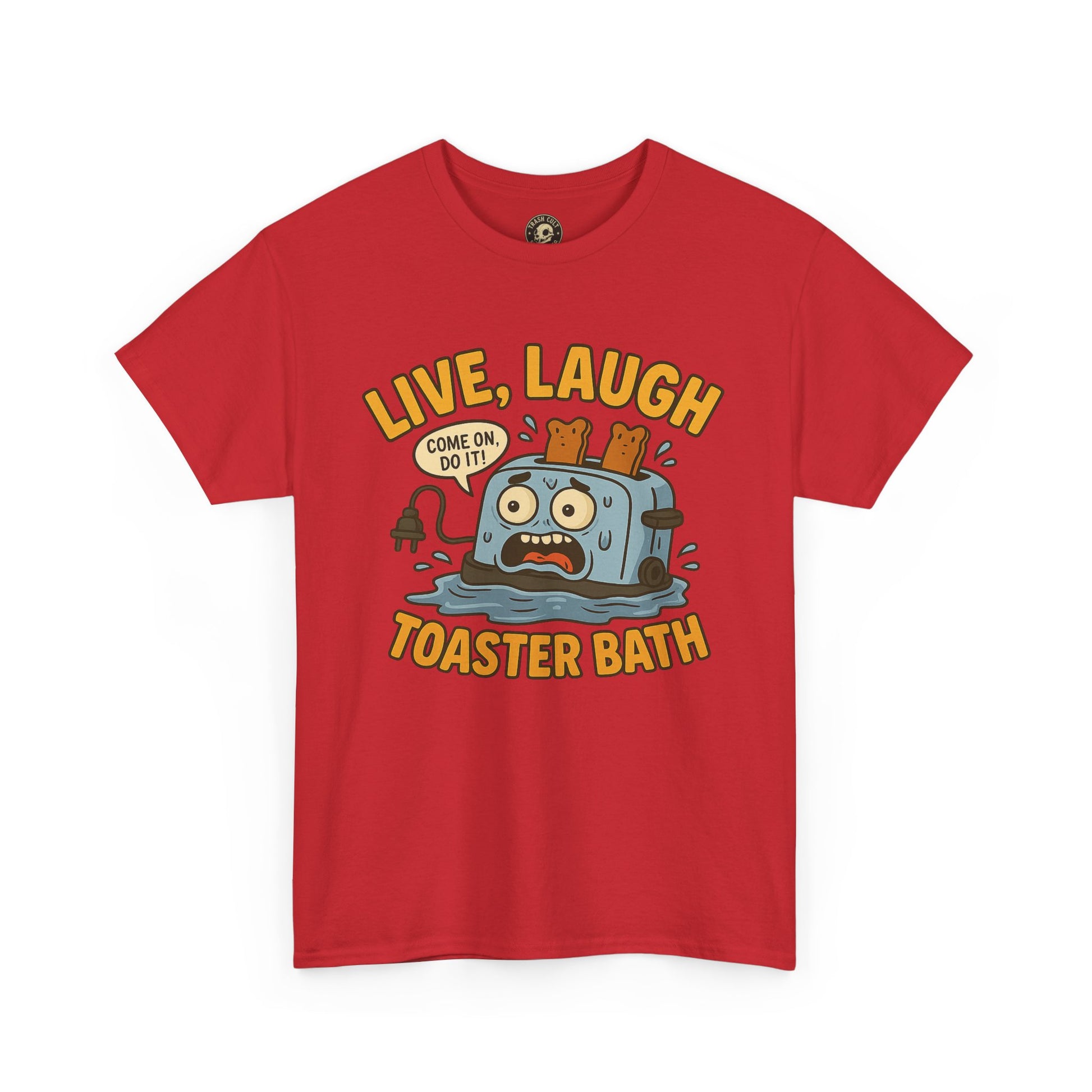 Funny Toaster Bath Tee, Humorous Unisex Shirt, Gift for Friends, Lightweight Cotton Tee, Birthday Party Outfit