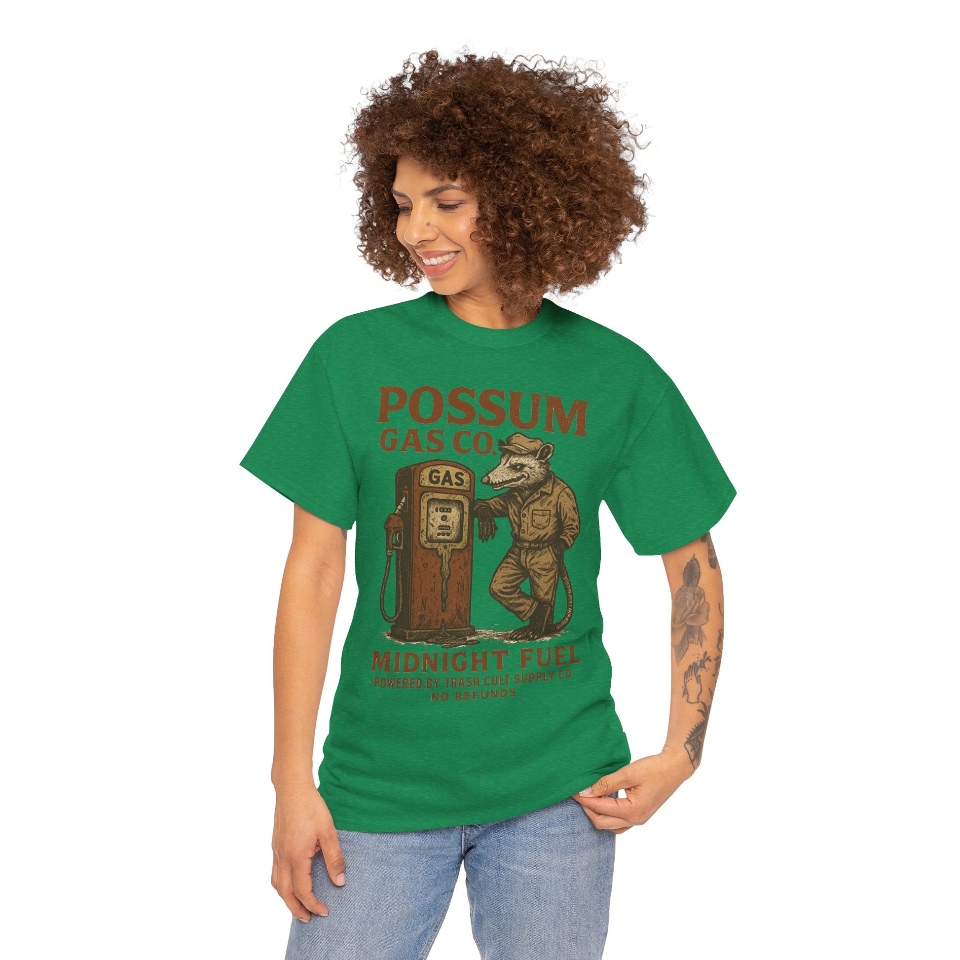 Possum Gas Co. Vintage Feral Mechanic Shirt – Trash Cult Supply Co. – Gildan 5000