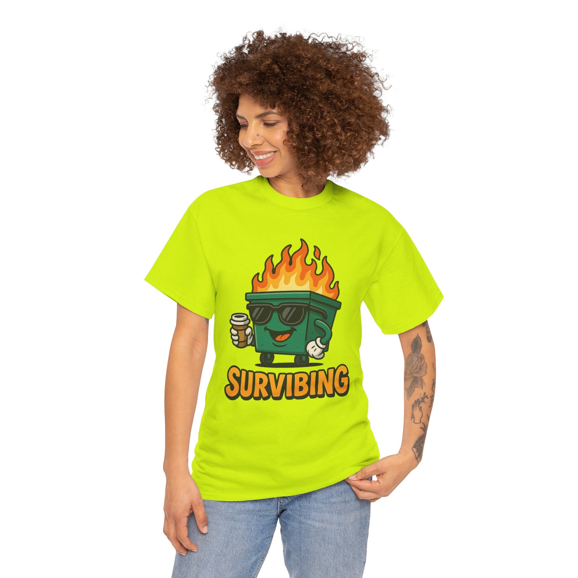 Survibing Shirt – High Visibility Safety Colors – Gildan 5000 Unisex Tee