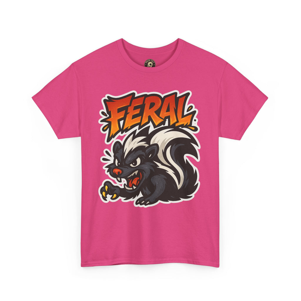 Feral  Skunk Graphic Tee, Cool T-Shirt, Streetwear Style, Unique Gift, Animal Lover Apparel, Fun Casual Wear