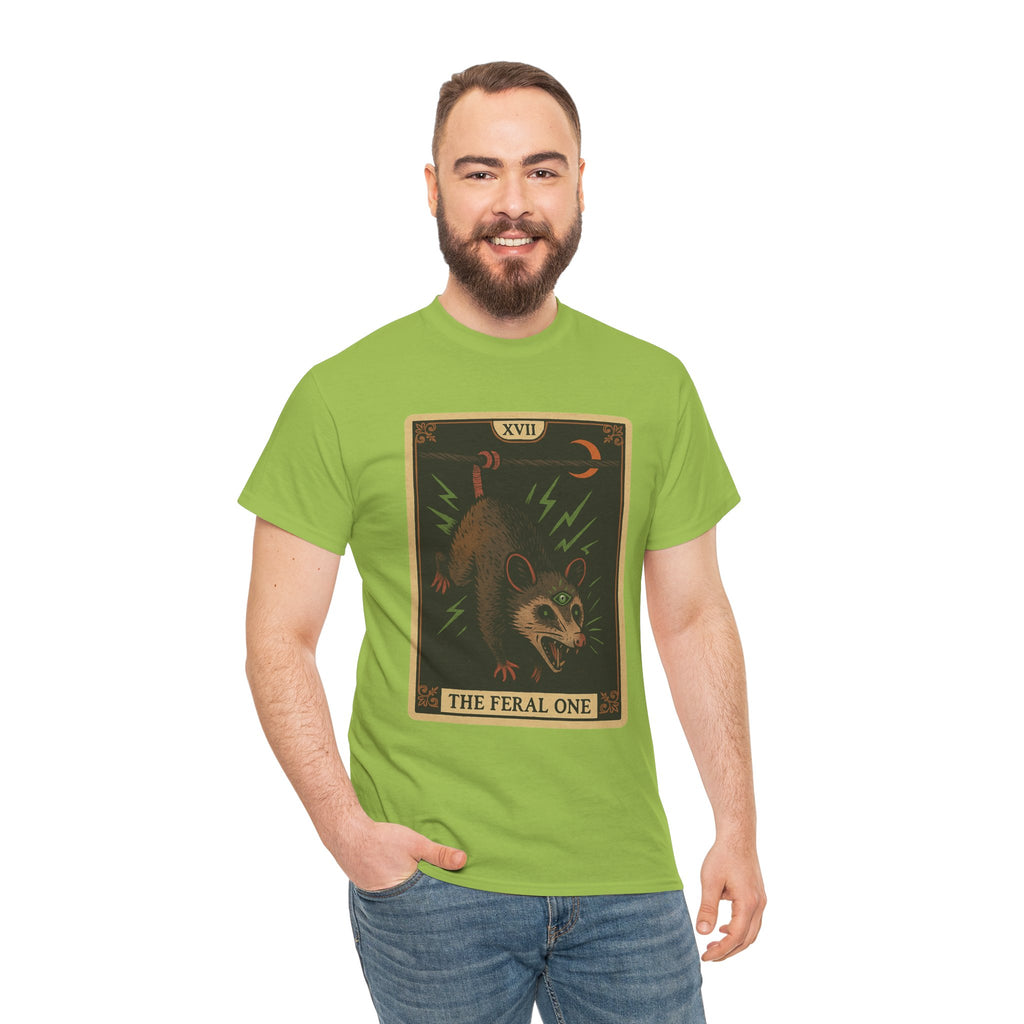 Feral One Graphic Tee - Quirky Unisex T-Shirt, Vintage Inspired, Animal Art, Casual Wear, Gifts for Him/Her