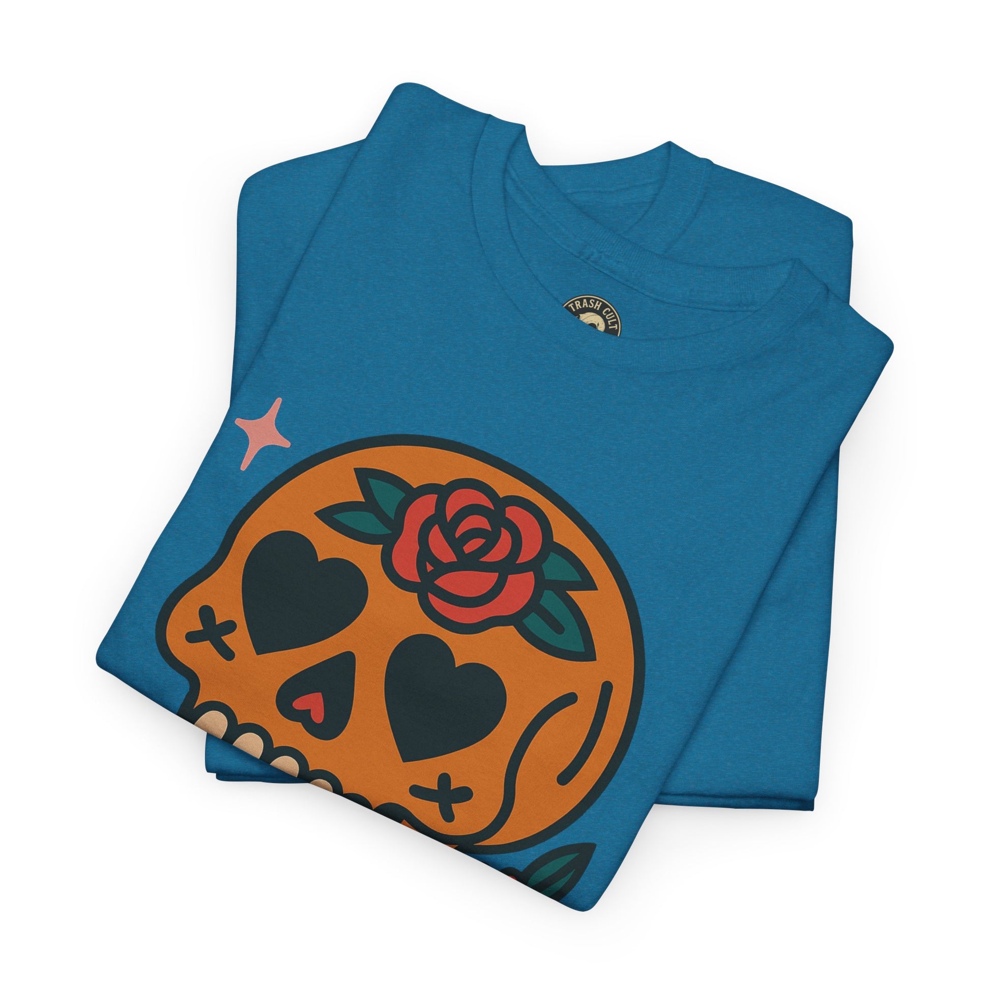 Sugar Skull T-Shirt – Trash Cult Supply Co. – Gildan 5000 Heavy Cotton Tee