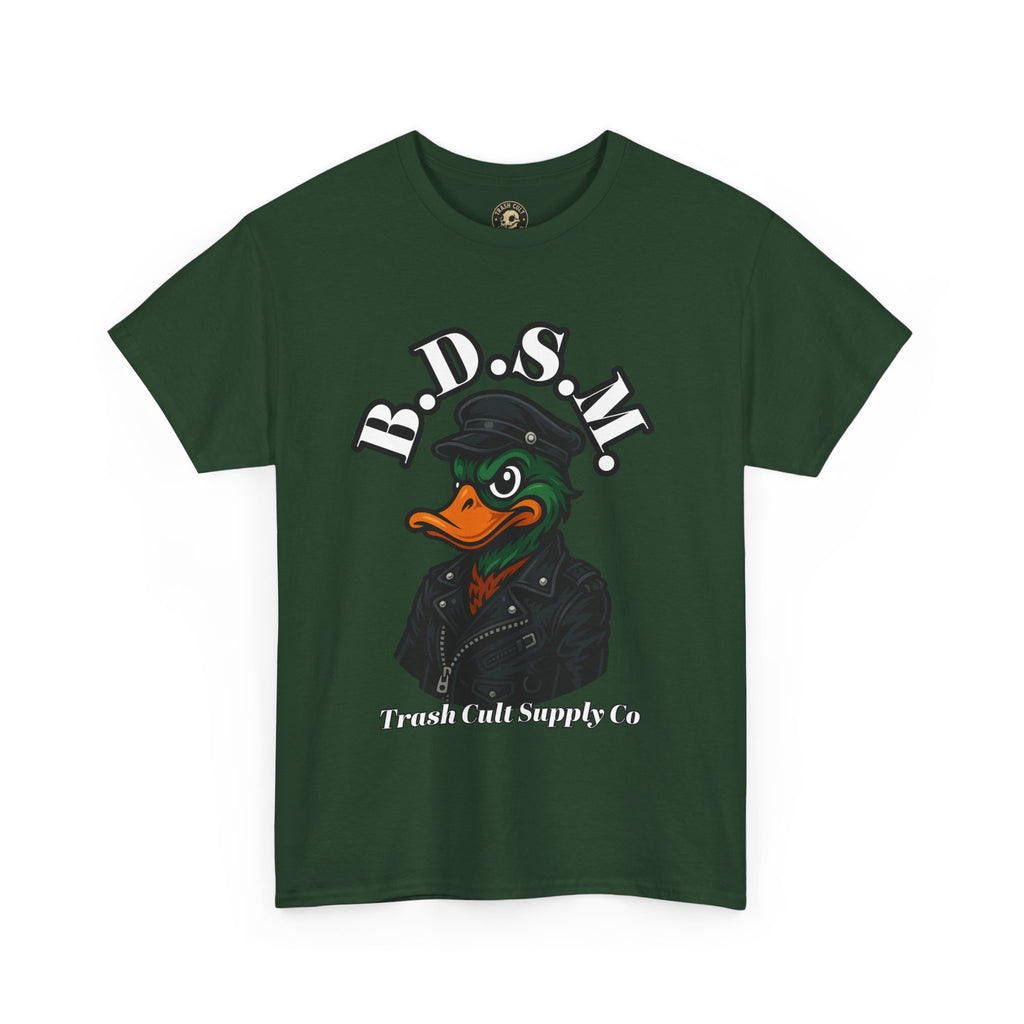BDSM Mallard Duck Biker Shirt – Funny Biker Duck Tee on Gildan 5000
