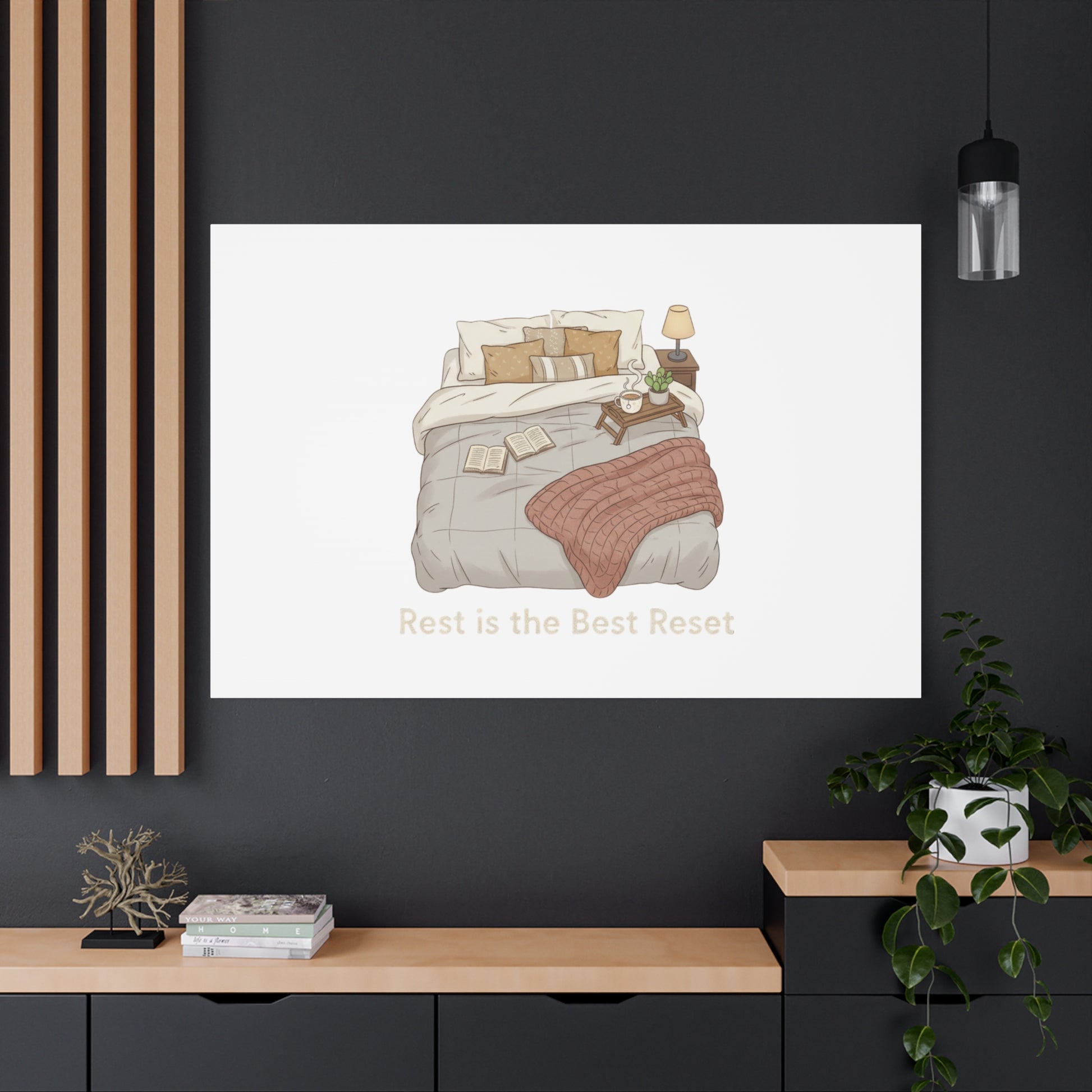 Rest is the Best Reset Canvas | sleepy humor, restful vibes