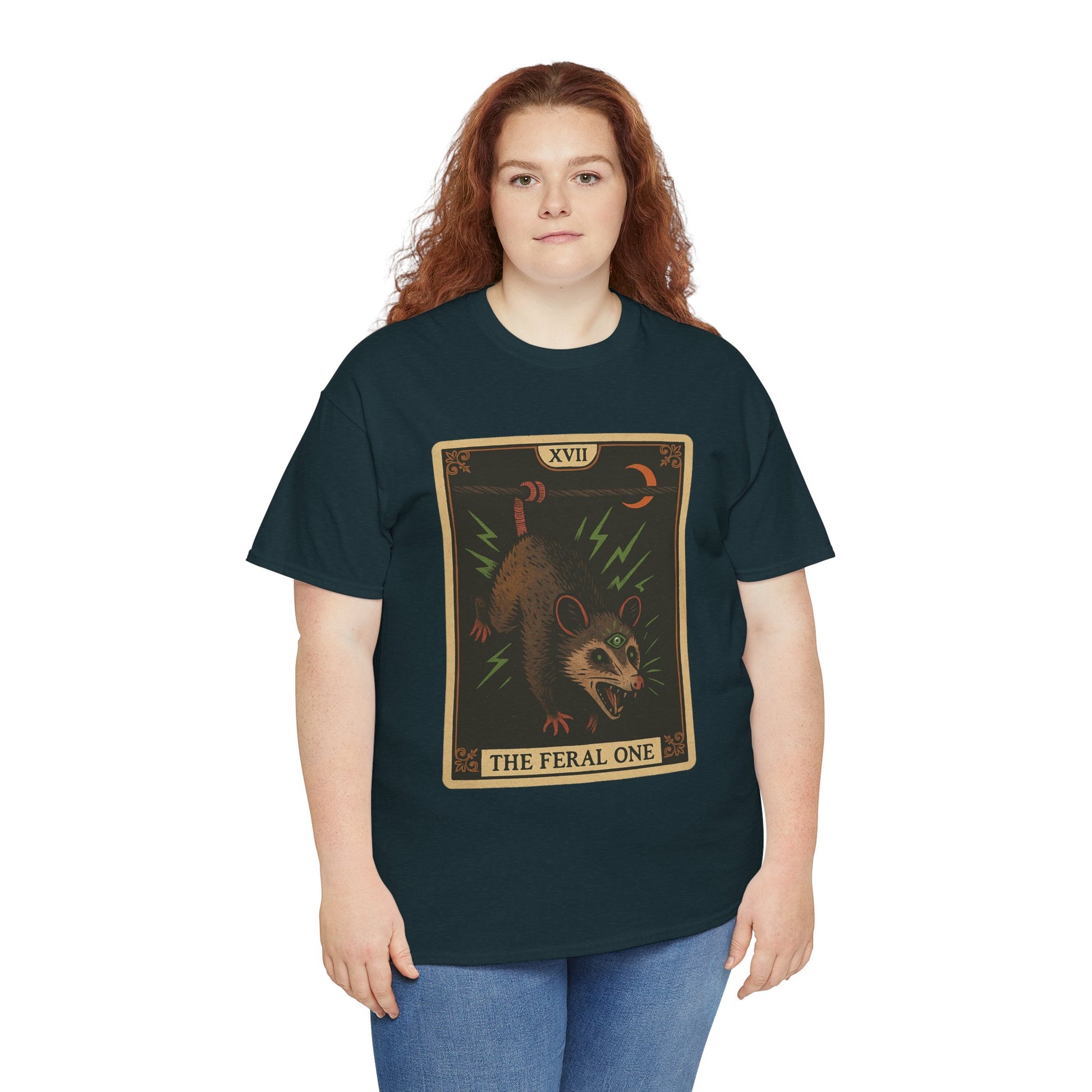 Feral One Graphic Tee - Quirky Unisex T-Shirt, Vintage Inspired, Animal Art, Casual Wear, Gifts for Him/Her