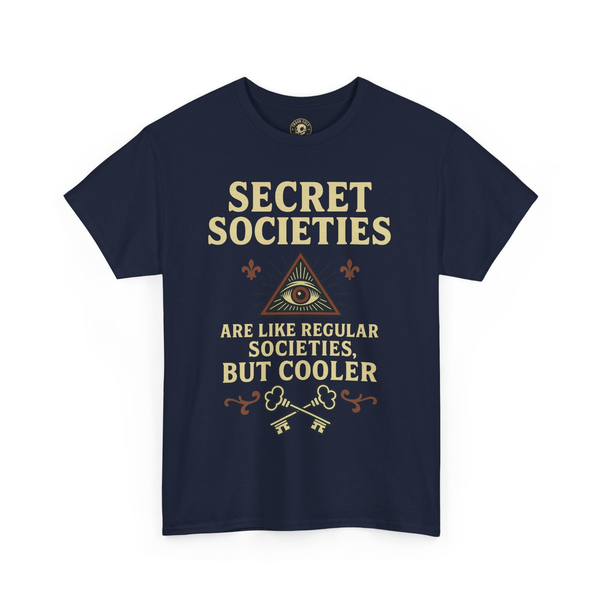 Secret Societies Shirt – Illuminati Eye Graphic Tee – Gildan 5000 Soft Cotton – Trash Cult Vintage Design