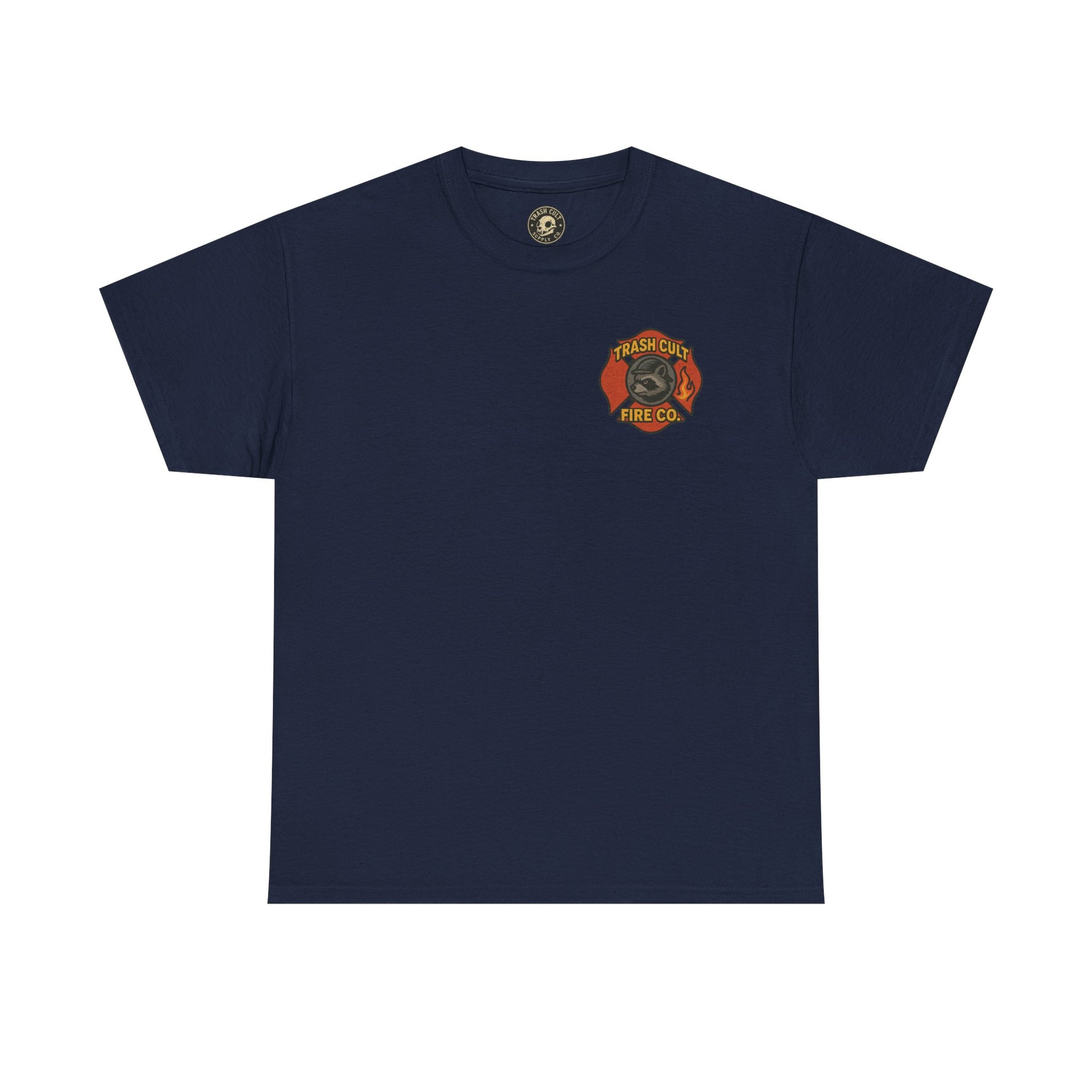 Trash Cult Fire Co. Unisex Tee - Quirky Raccoon Design, Fun Gift, Casual Wear, Firefighter Humor, Unique Apparel
