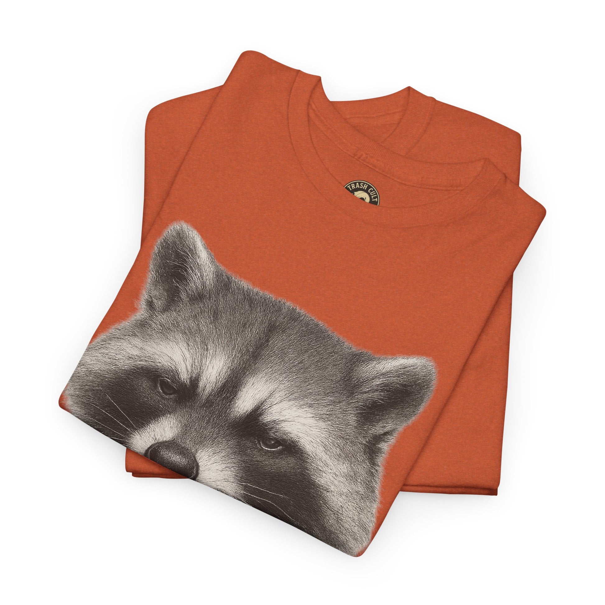 Dirty Harry Raccoon Halftone Shirt – Soft Grit Aesthetic, Smoking Trash Panda Graphic Tee