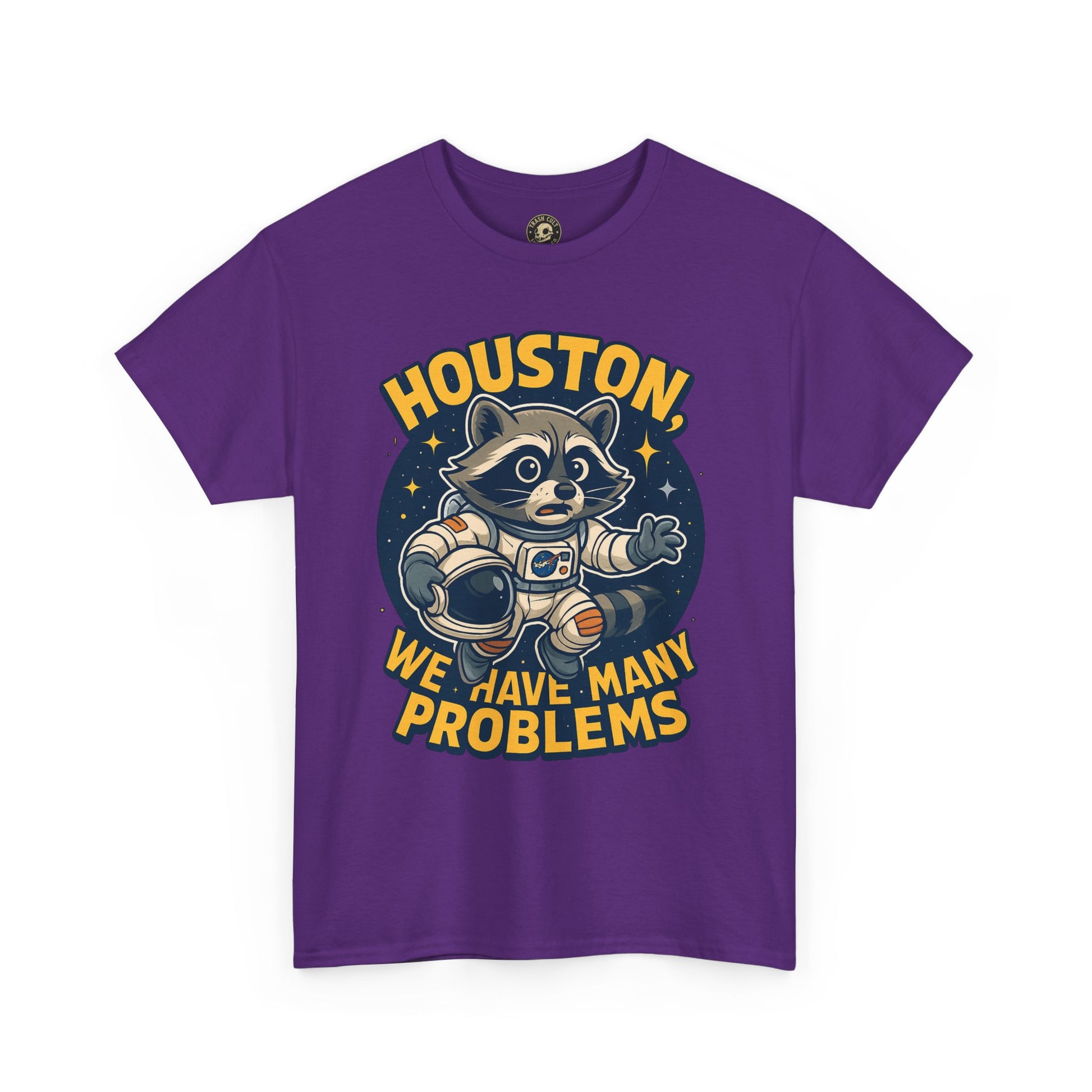 Houston We Have Many Problems T-Shirt, Unisex Graphic Tee, Space-Themed Apparel, Funny Gift for Astronaut Lovers, Casual Wear, Nerdy T-Shirt