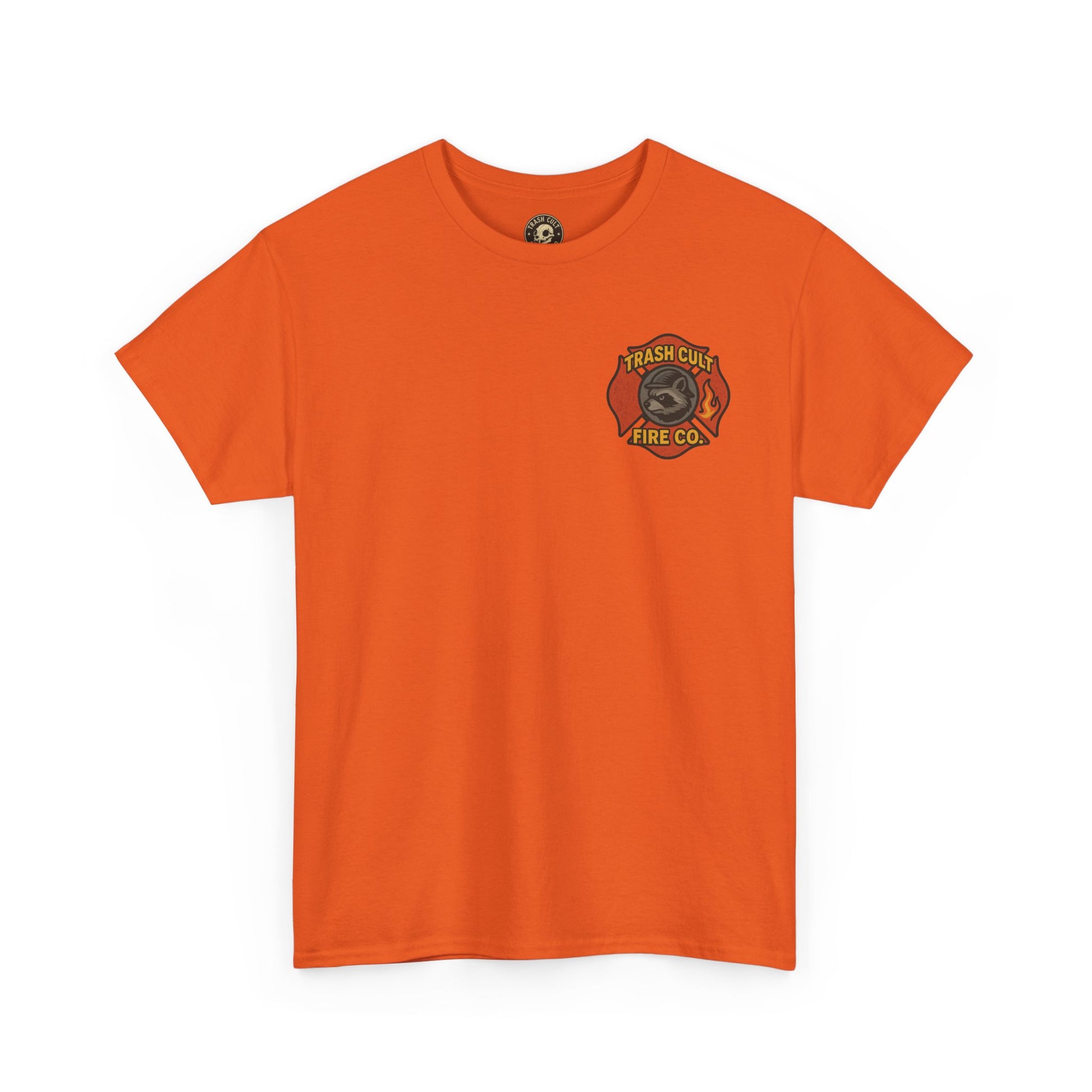 Trash Cult Fire Co. Unisex Tee - Quirky Raccoon Design, Fun Gift, Casual Wear, Firefighter Humor, Unique Apparel