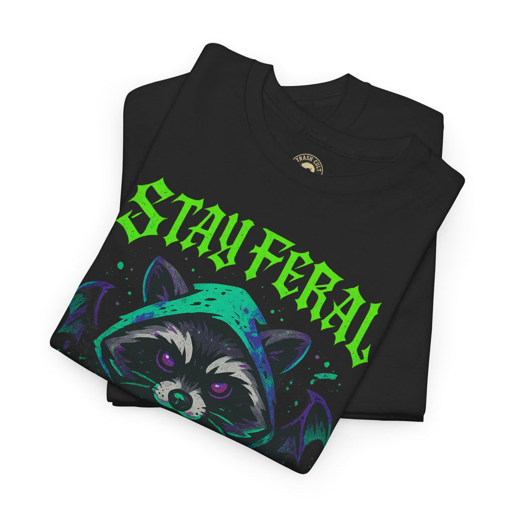Graffiti Cthulhu Raccoon Shirt – Stay Feral Neon Streetwear by Trash Cult Supply Co