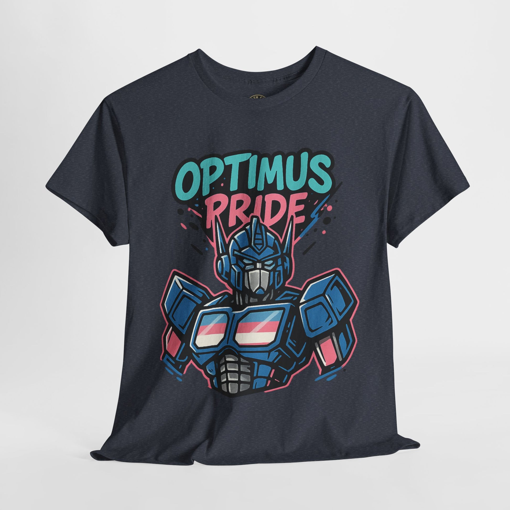 Optimus Pride T-Shirt – Trans Pride Robot Graphic Tee | Gildan 5000 Unisex Shirt