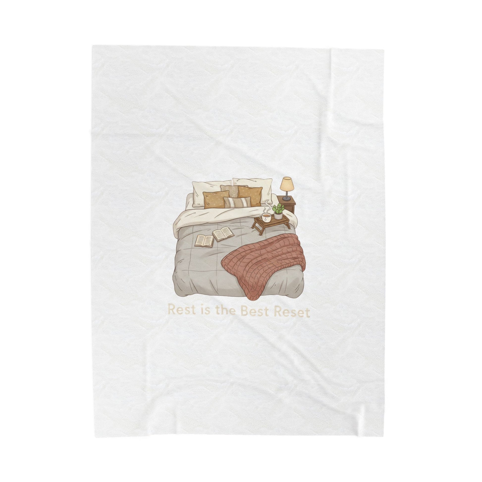 Rest Is the Best Rehab Velveteen Blanket | sleepy humor, nap club