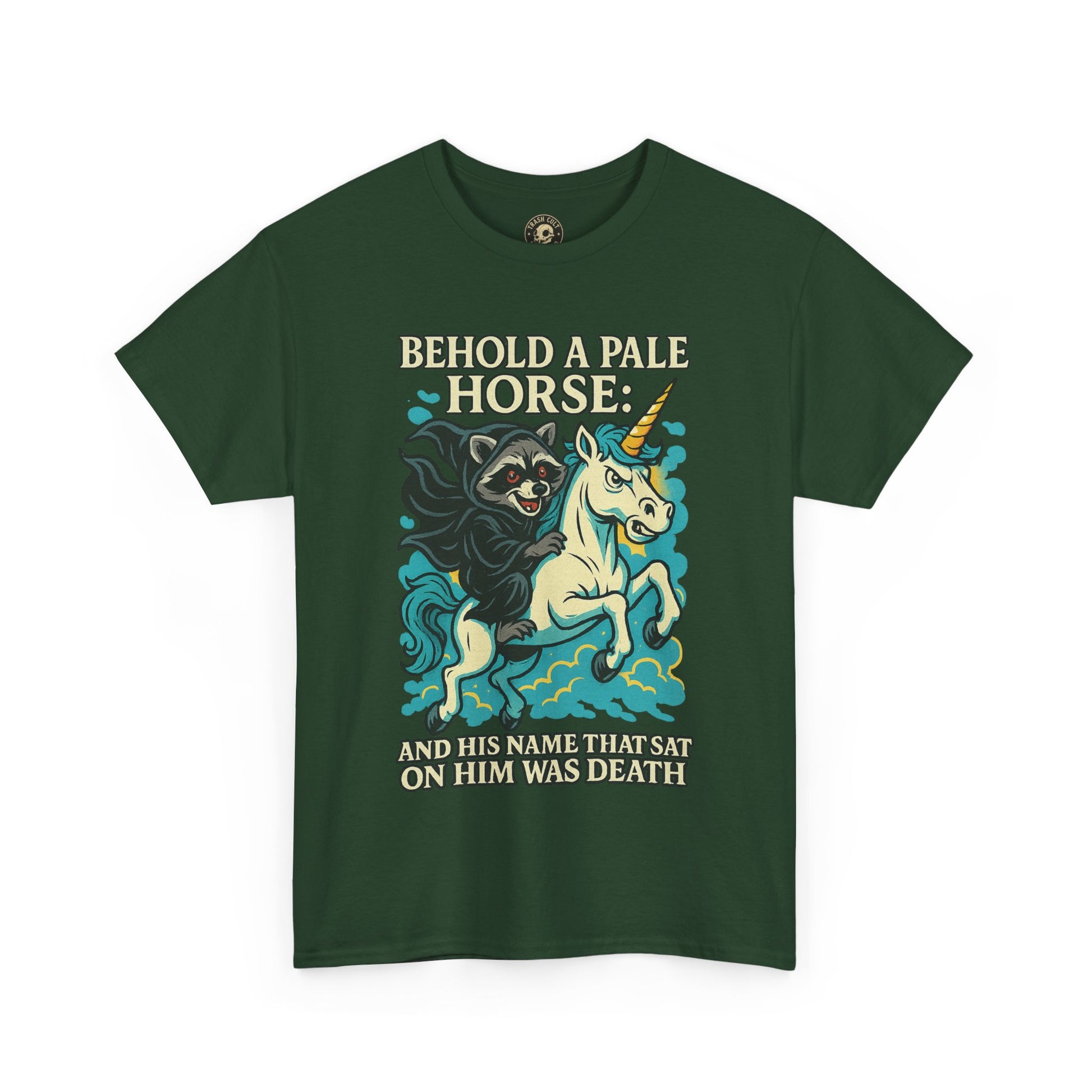 Behold a Pale Horse – Raccoon of Death Shirt | Gildan 5000 Unisex Tee