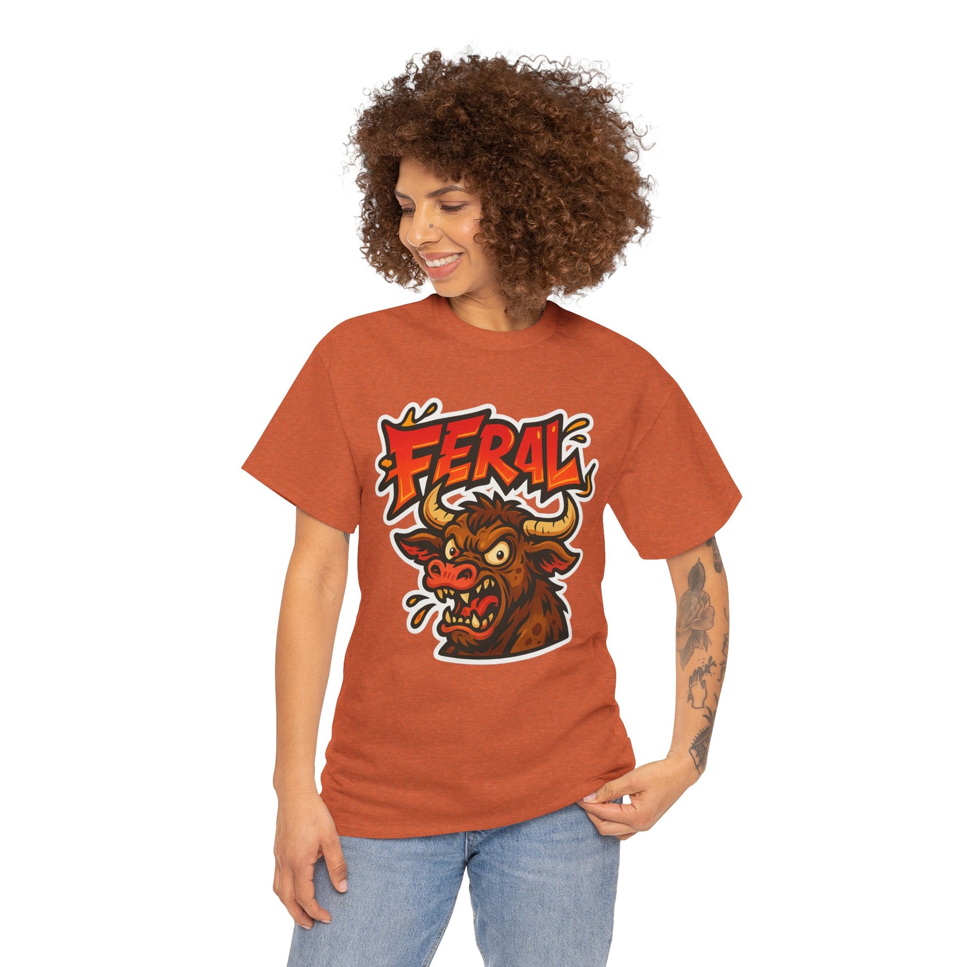 Feral Graphic Tee, Unisex T-Shirt for Animal Lovers, Casual Wear, Birthday Gift, Unique Design, Everyday Style
