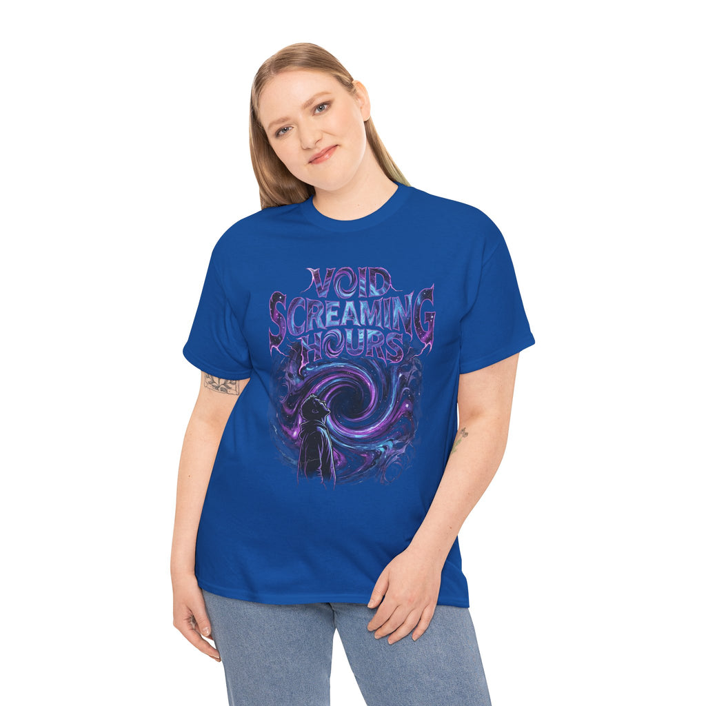 Void Screaming Hours Tee — Gothic Cosmic Horror T‑Shirt