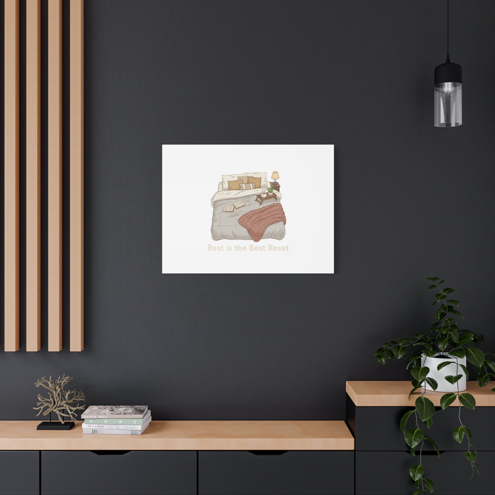 Rest is the Best Reset Canvas | sleepy humor, restful vibes