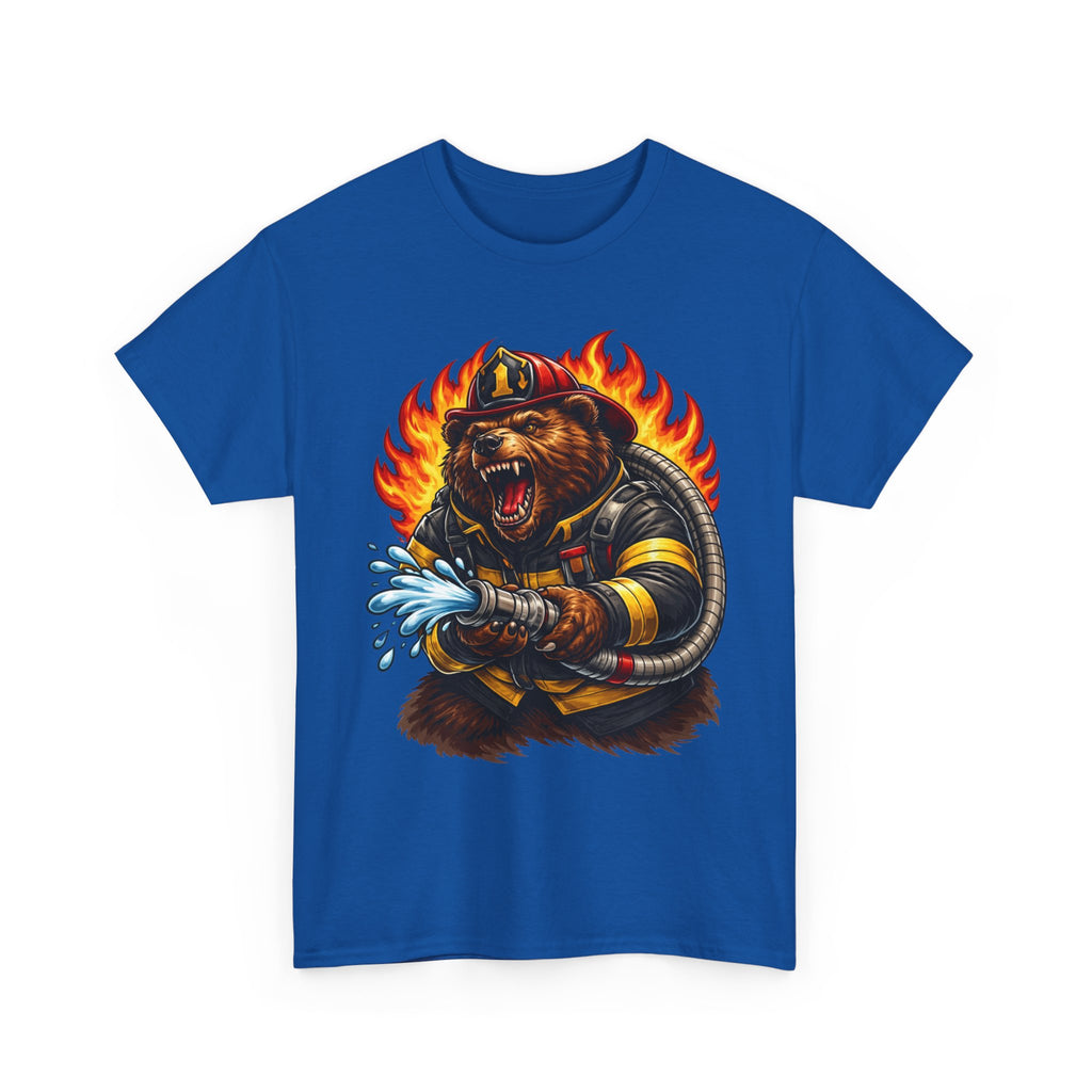 Firefighter Bear T-Shirt – Brave Fireman Graphic Tee