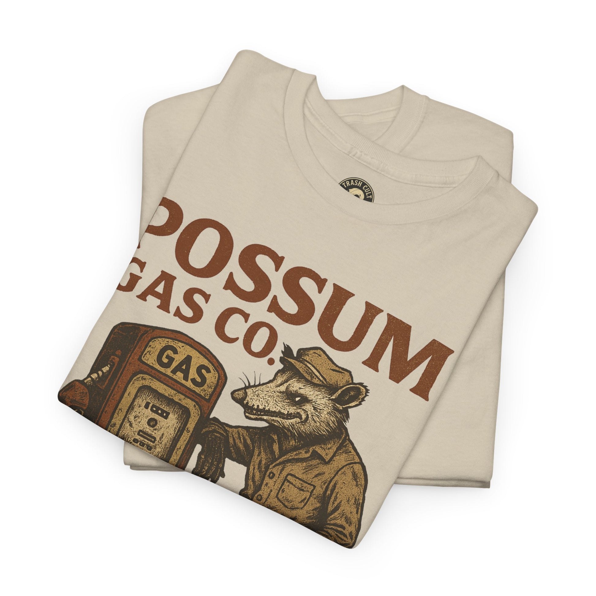 Possum Gas Co. Vintage Feral Mechanic Shirt – Trash Cult Supply Co. – Gildan 5000