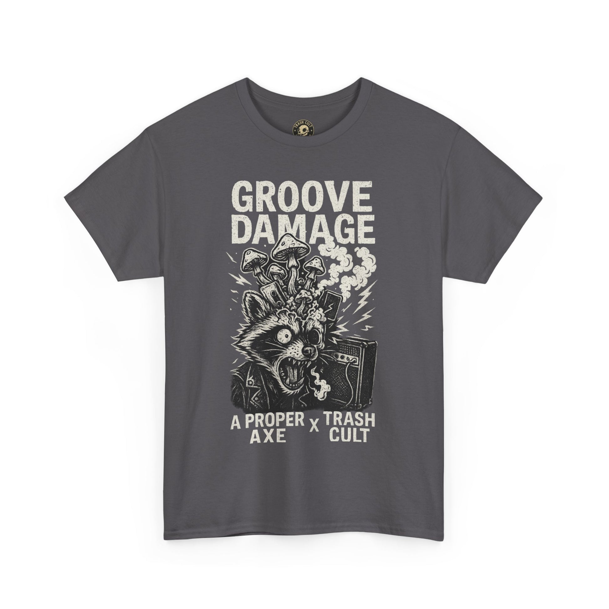 Groove Damage T-Shirt – A Proper Axe x Trash Cult Collab – Stoner Groove Punk Shirt