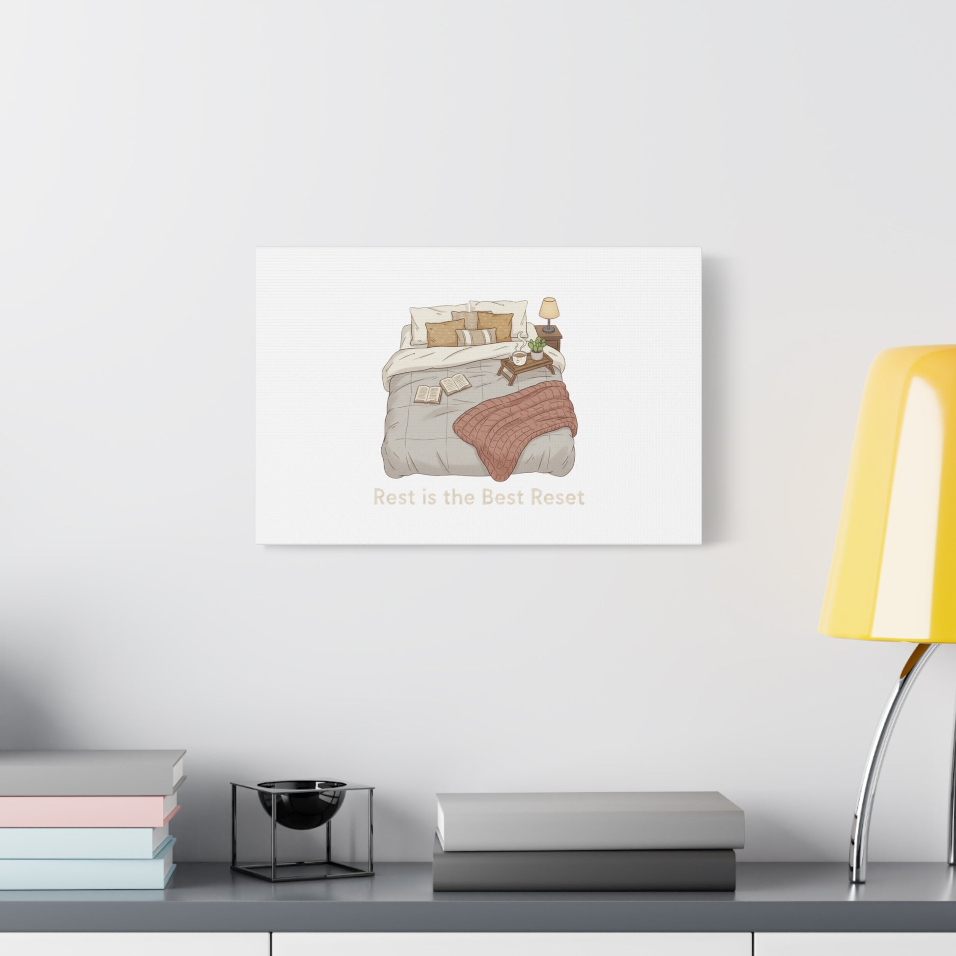 Rest is the Best Reset Canvas | sleepy humor, restful vibes