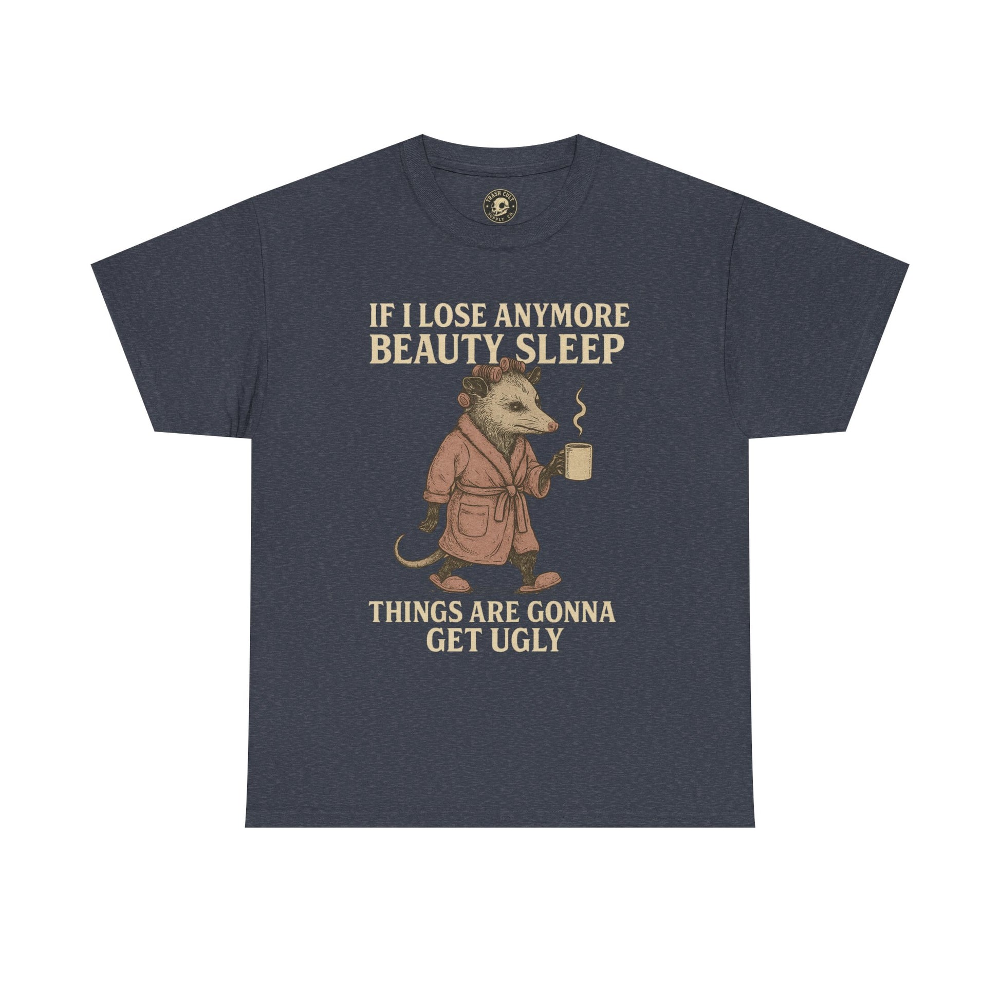 Funny Unisex Heavy Cotton Tee - "If I Lose Anymore Beauty Sleep, Things Are Gonna Get Ugly" - Gift, Sleepwear, Humor, Casual Wear, [...]