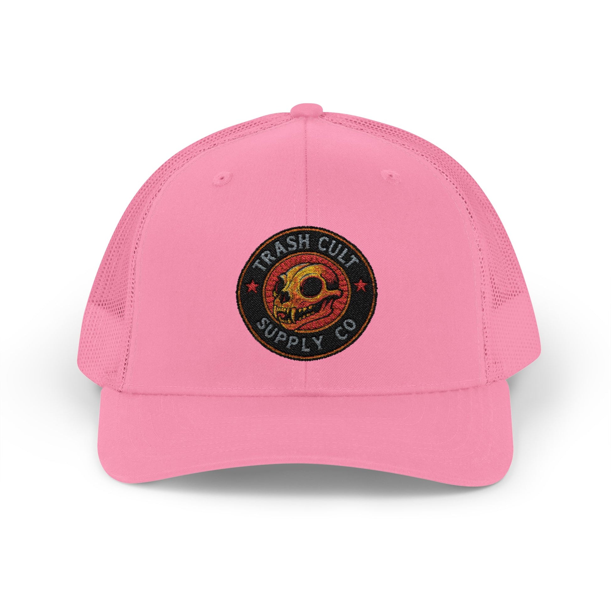 Trash Cult Supply Co. Trucker Hat – Embroidered Logo Snapback Cap
