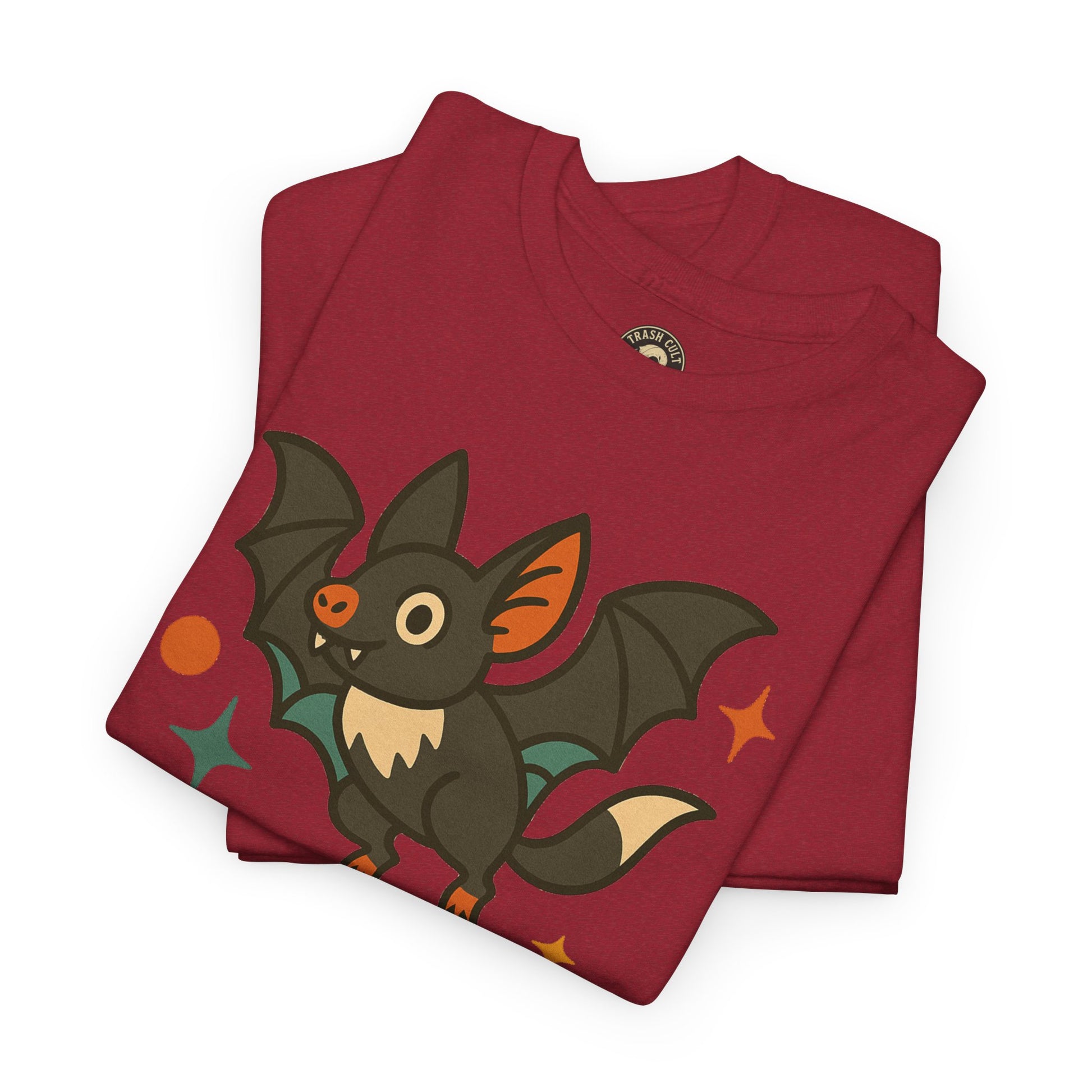 Trash Cult Supply Co. Unisex Heavy Cotton Tee - Fun Graphic Tee for Casual Wear, Perfect Gift for Bat Lovers, Halloween T-Shirt, [...]