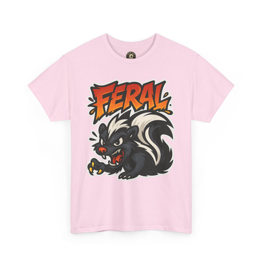 Feral  Skunk Graphic Tee, Cool T-Shirt, Streetwear Style, Unique Gift, Animal Lover Apparel, Fun Casual Wear