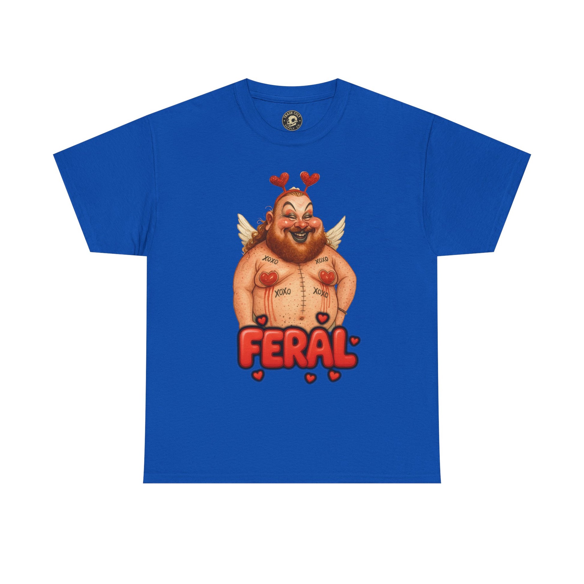 Feral Cupid Macabre Valentine Shirt | Fun Graphic Shirt, Quirky Gift, Casual Wear, Valentine's Apparel, Trendy Statement Top